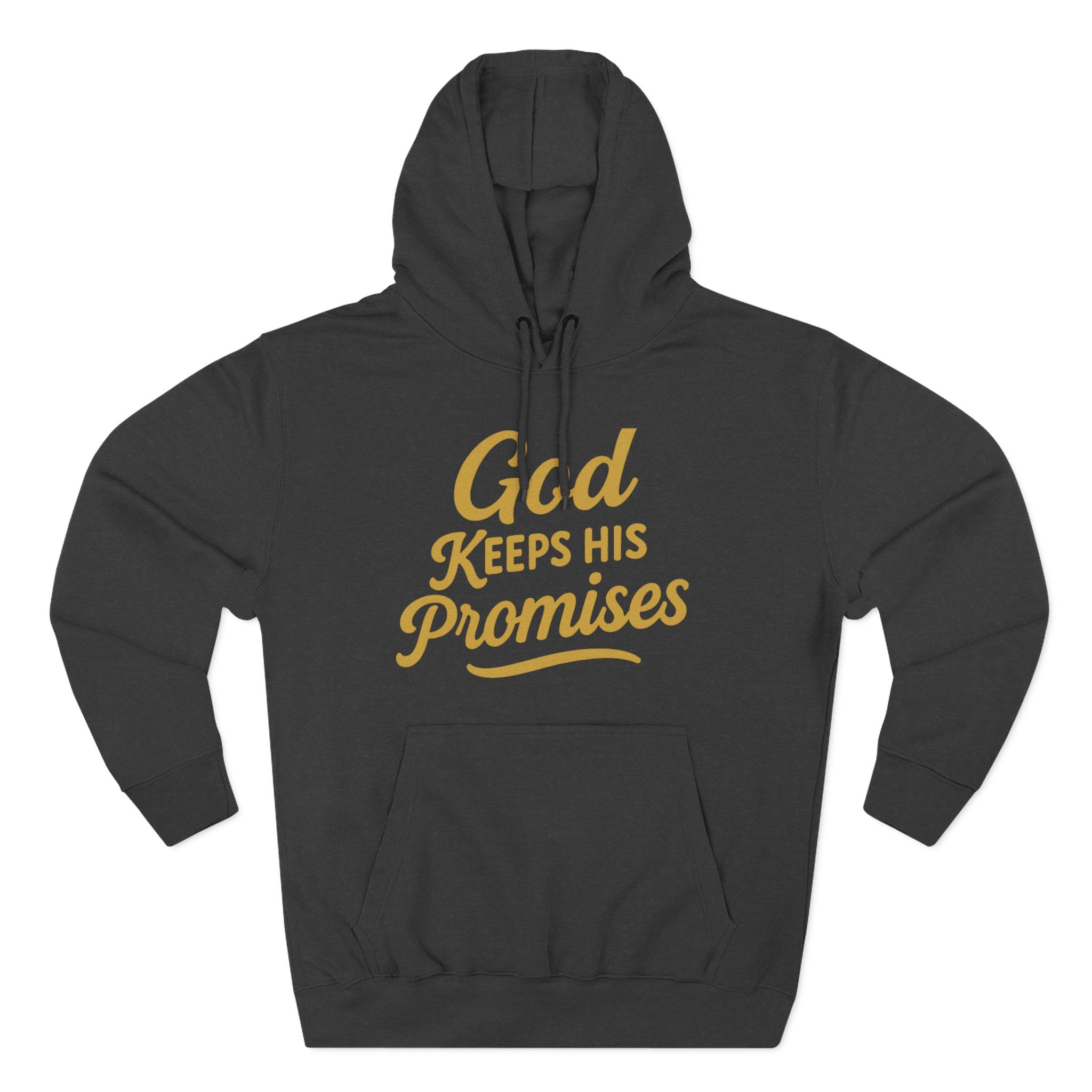 Hoodie — "God Keeps His Promises" Inspirational Christian Pullover