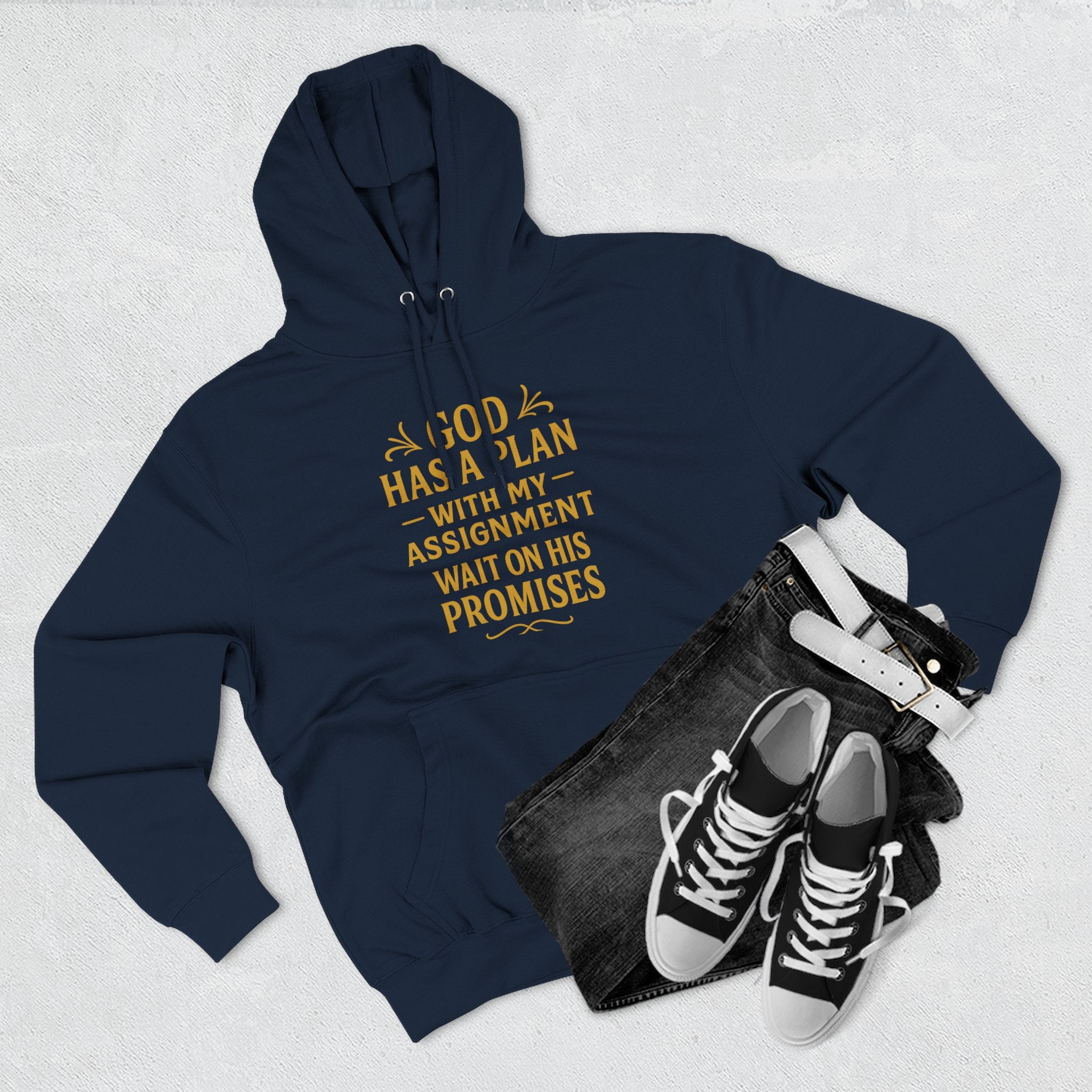 God Has A Plan Hoodie - Christian Inspirational Faith Motivational Pullover