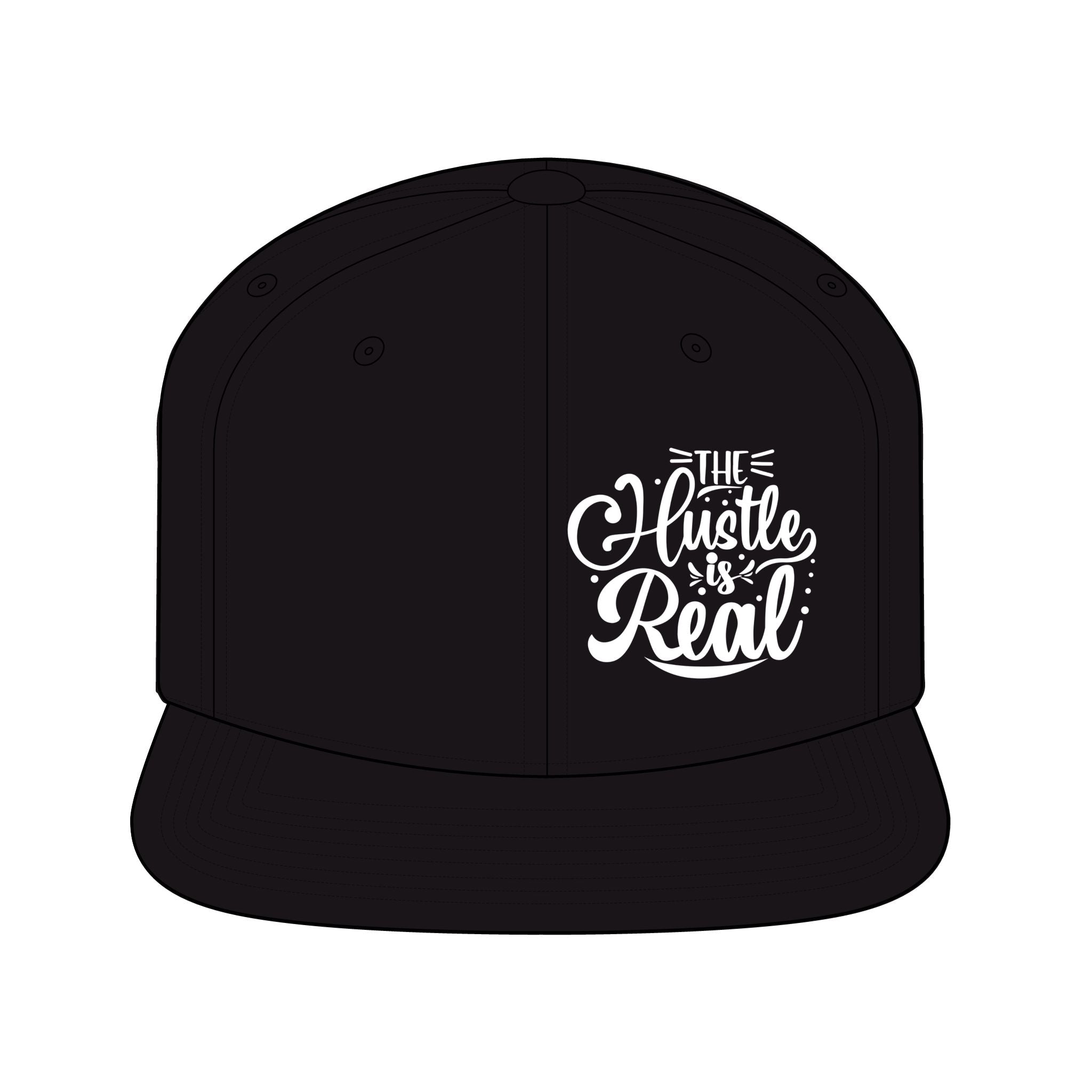 The Hustle Is Real Snapback Hat – Bold Motivational Streetwear Cap
