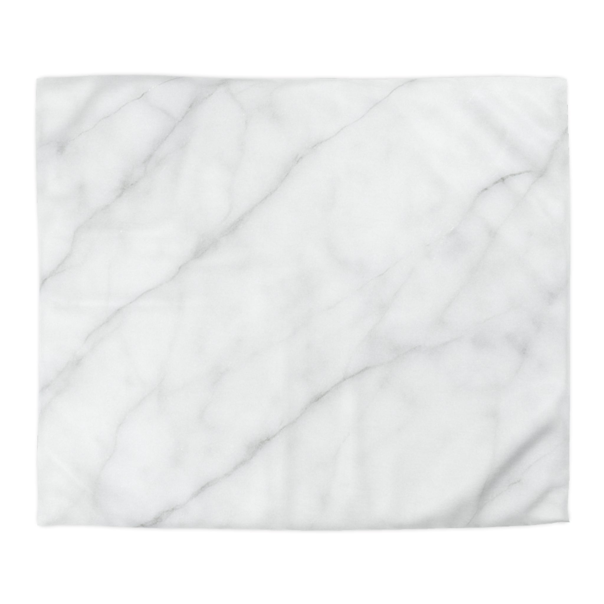Marble Microfiber Duvet Cover – White Gray Marble Bedding