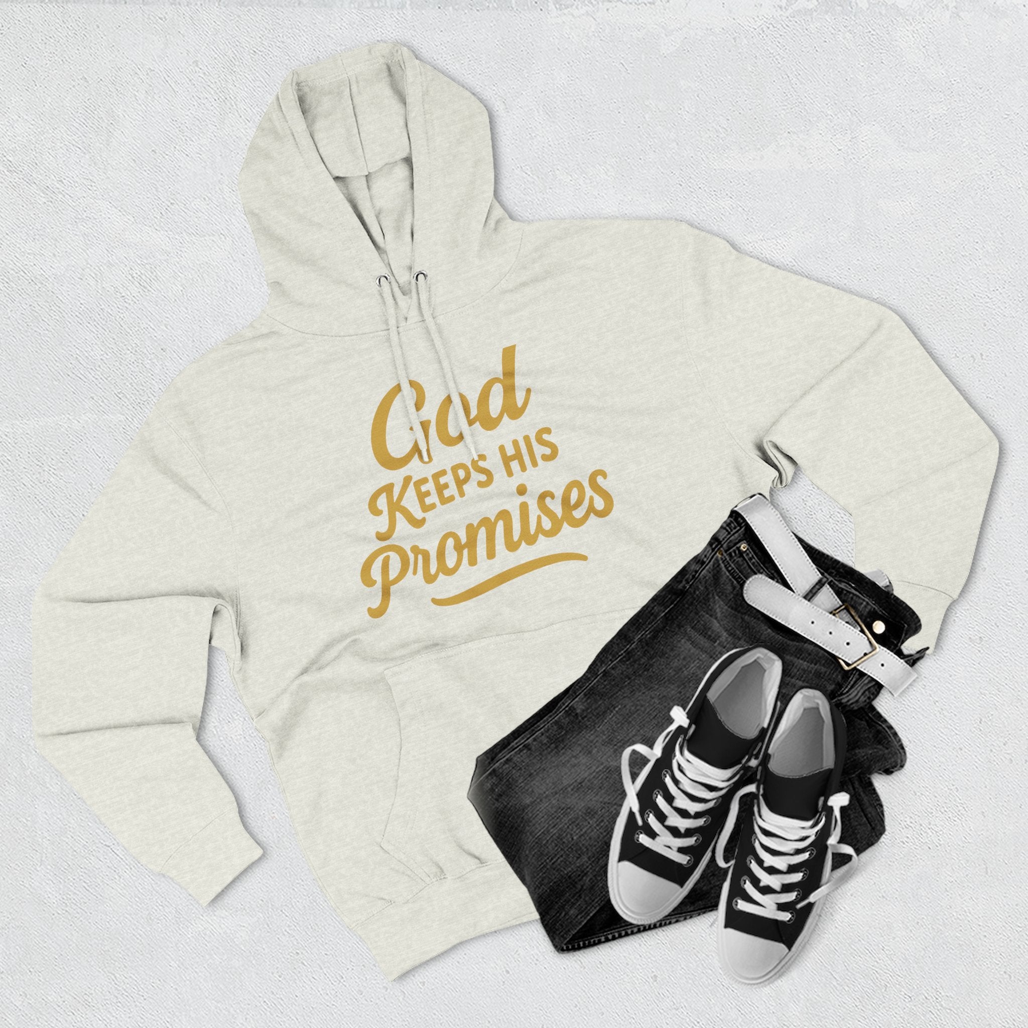 Hoodie — "God Keeps His Promises" Inspirational Christian Pullover