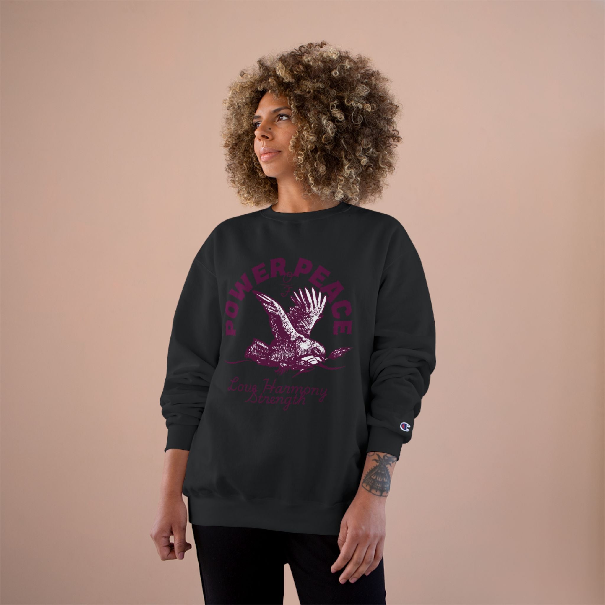 POWER • PEACE — MSMS™ Unisex Premium Crewneck Sweatshirt