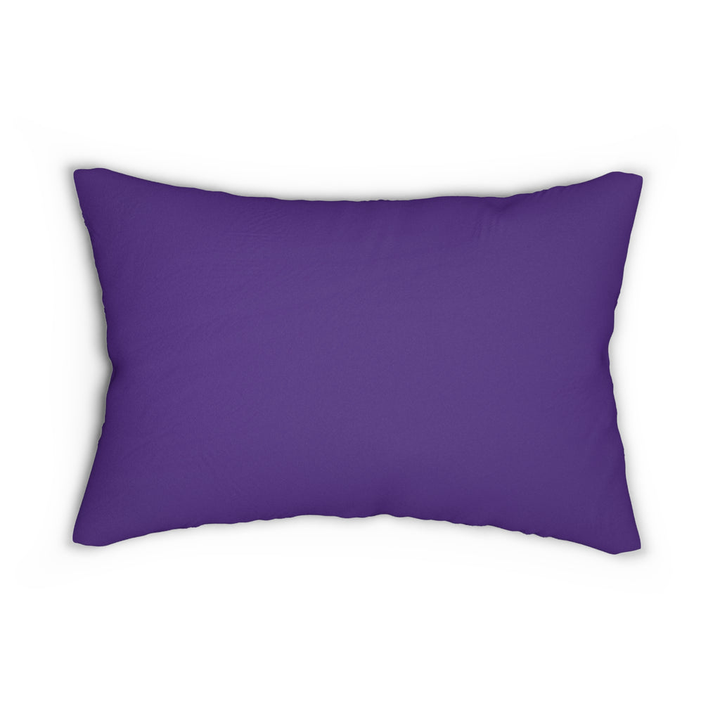 Isaiah 43:2 Purple Lumbar Pillow – "Grace is Guiding My Steps" Scripture Decor