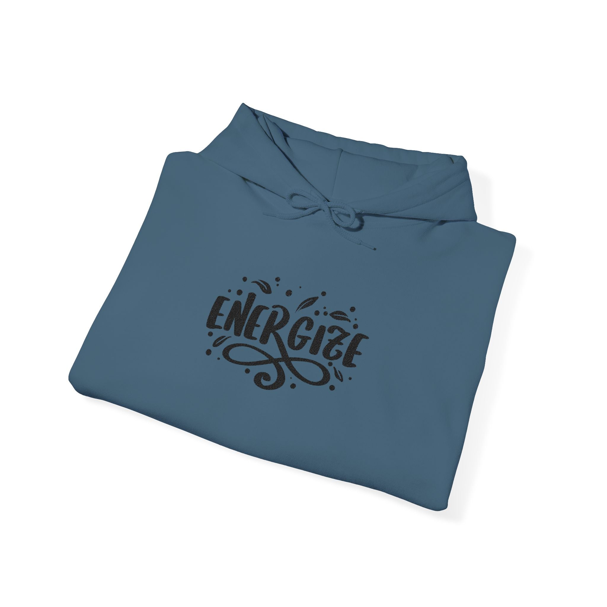 Energize Script Hoodie – Motivational White Pullover