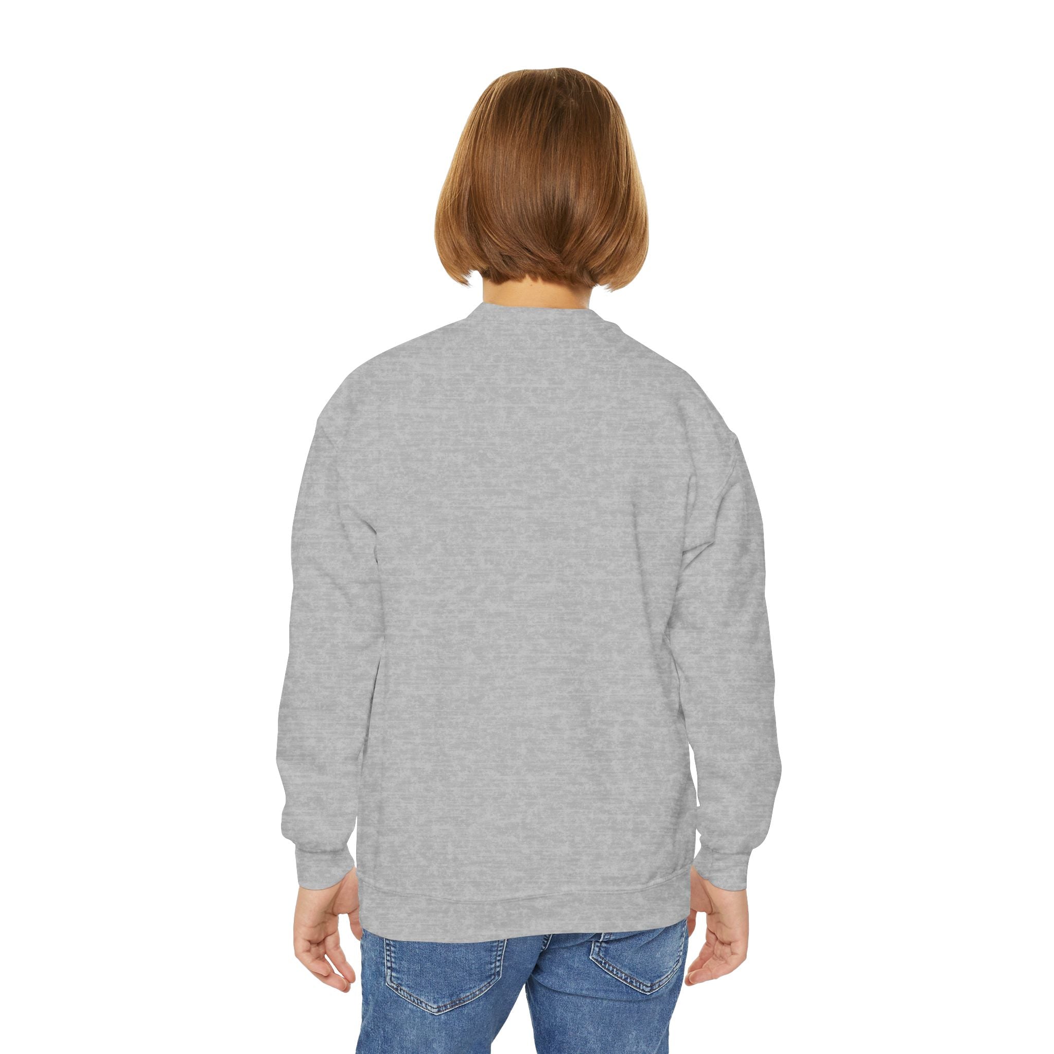 Youth Crewneck Sweatshirt - "I Am Worthy, I Am Enough, I Am Blessed" Inspirational Affirmation