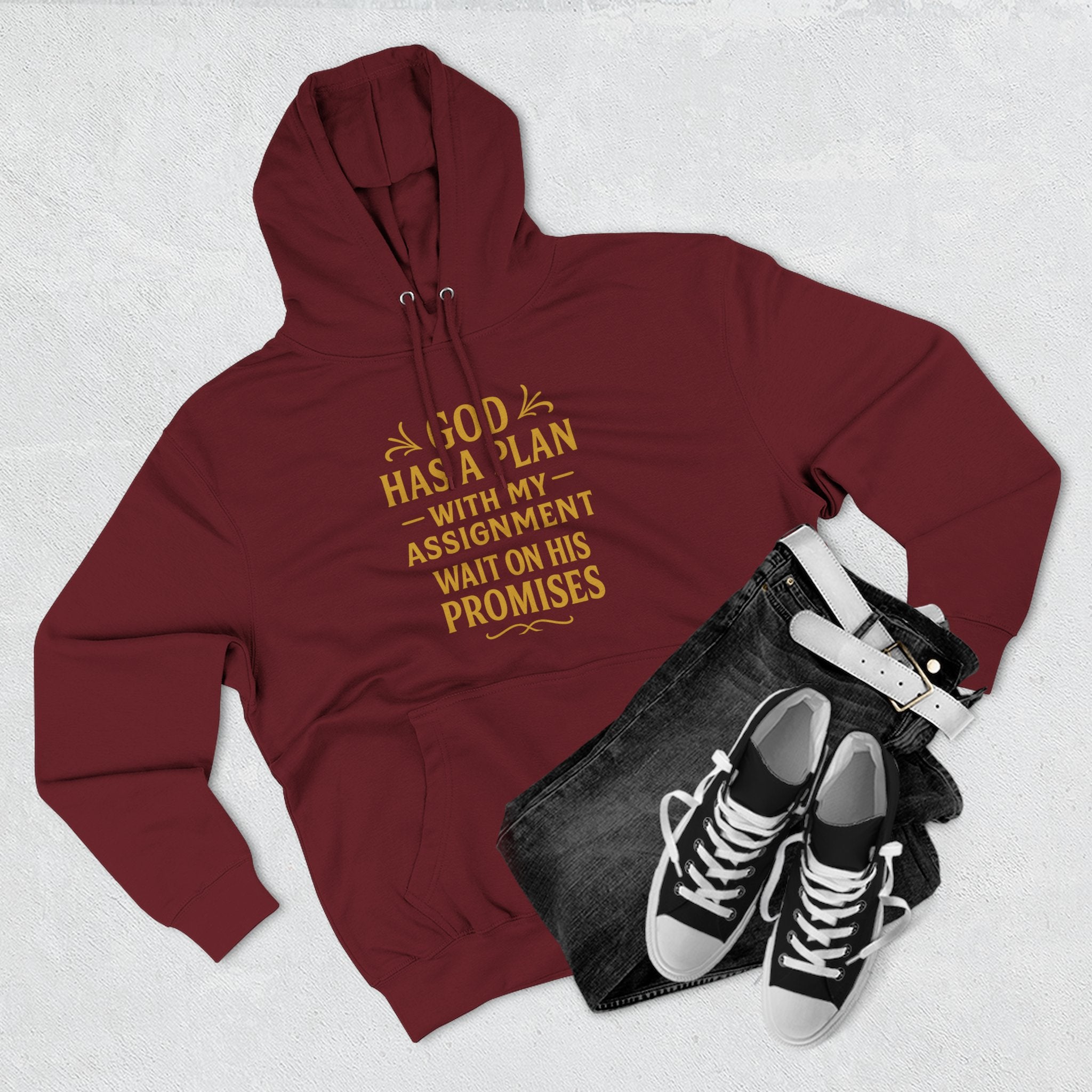 God Has A Plan Hoodie - Christian Inspirational Faith Motivational Pullover