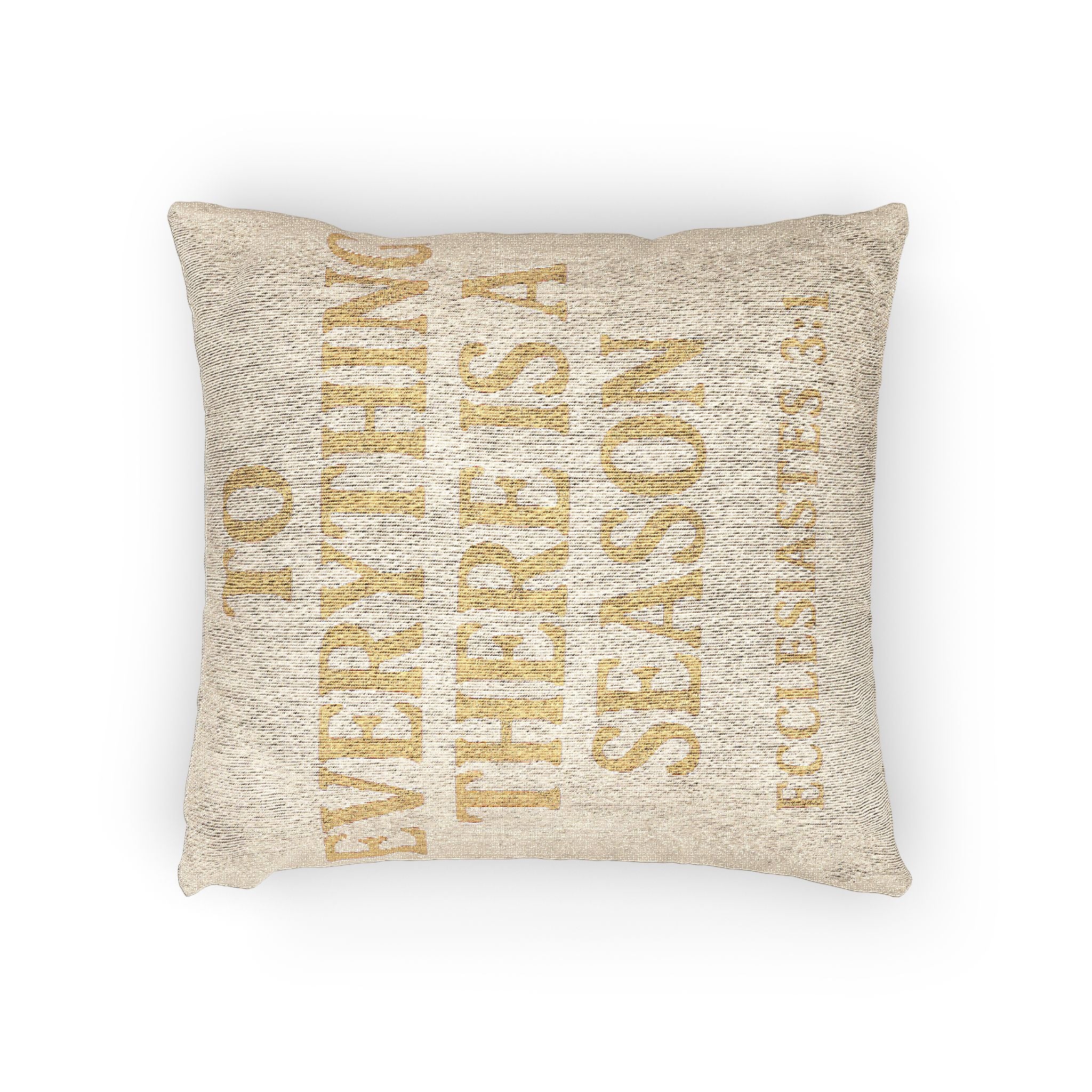 Woven Pillow — "To Everything There Is a Season" Ecclesiastes 3:1 Decorative Throw Pillow
