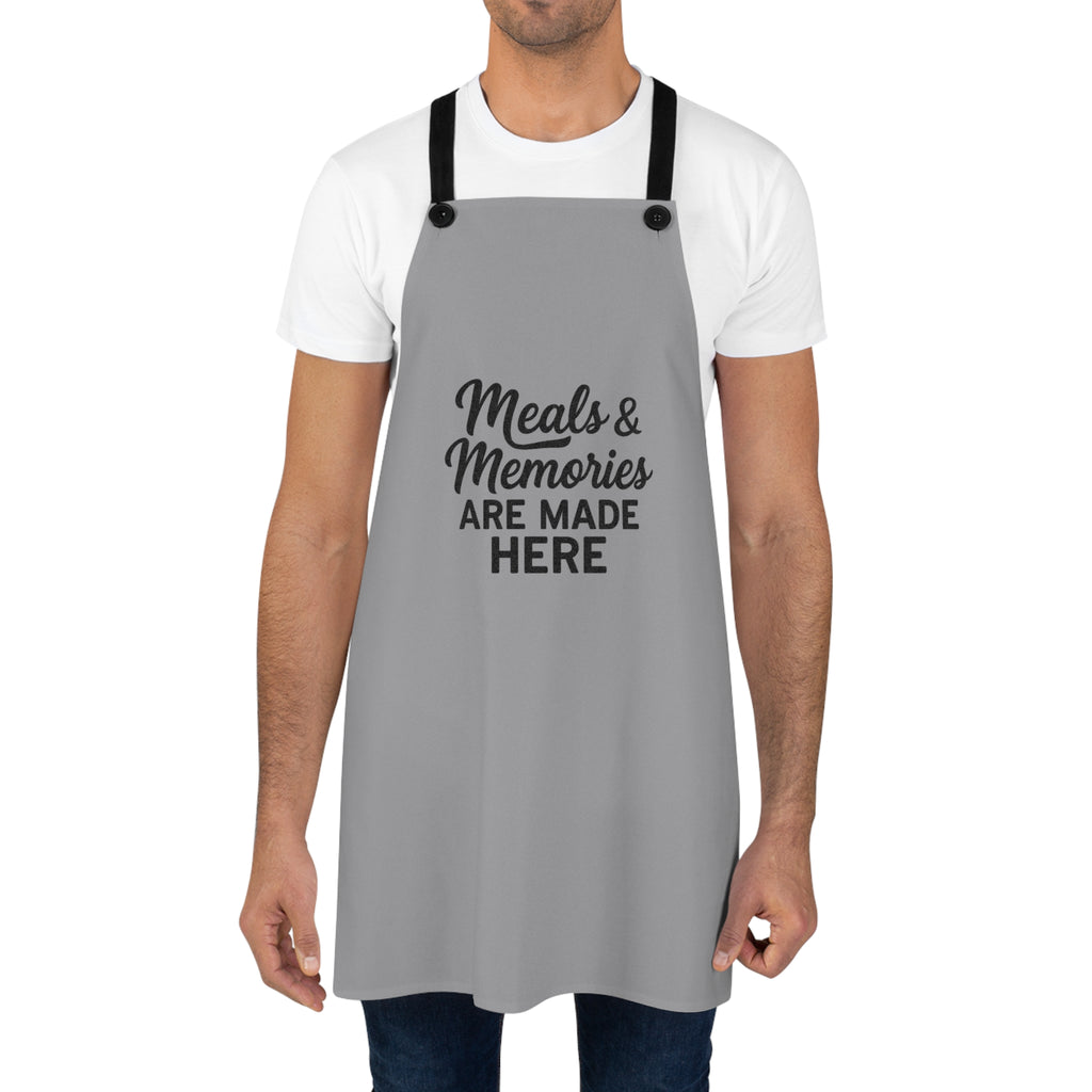 Meals & Memories Apron — "Meals & Memories Are Made Here" Kitchen Apron