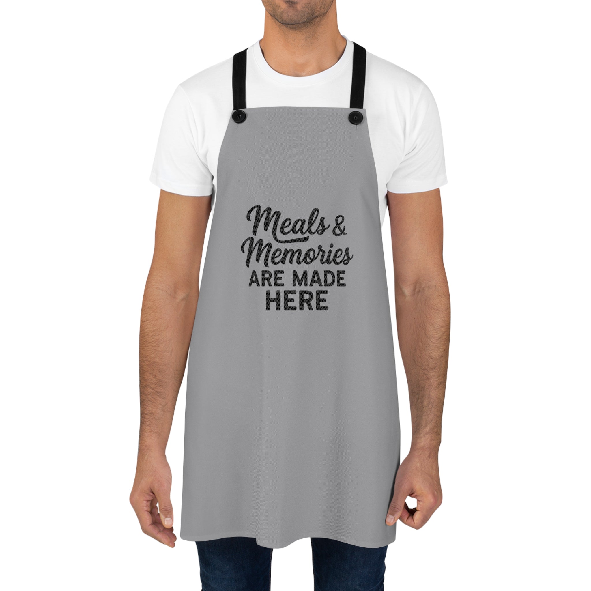 Meals & Memories Apron — "Meals & Memories Are Made Here" Kitchen Apron