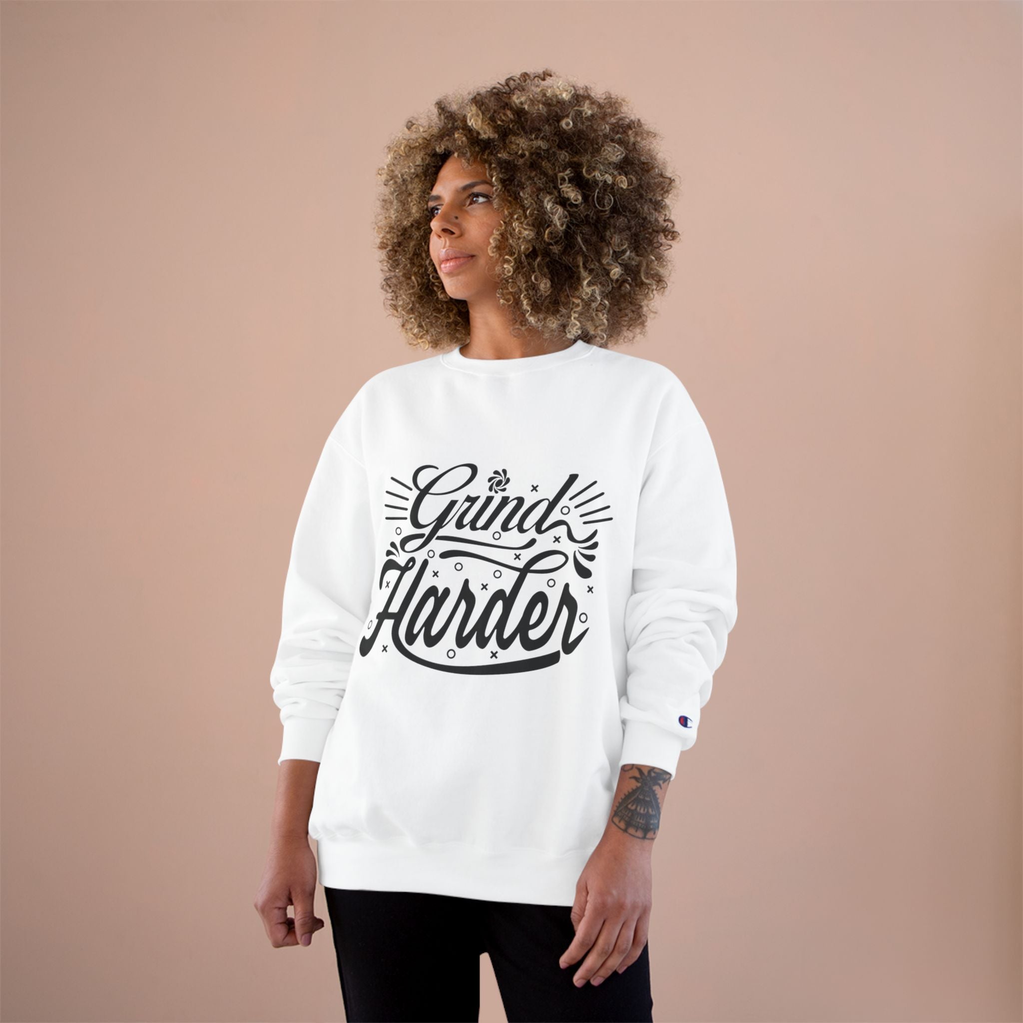 Grind Harder Sweatshirt – Motivational Champion Crewneck