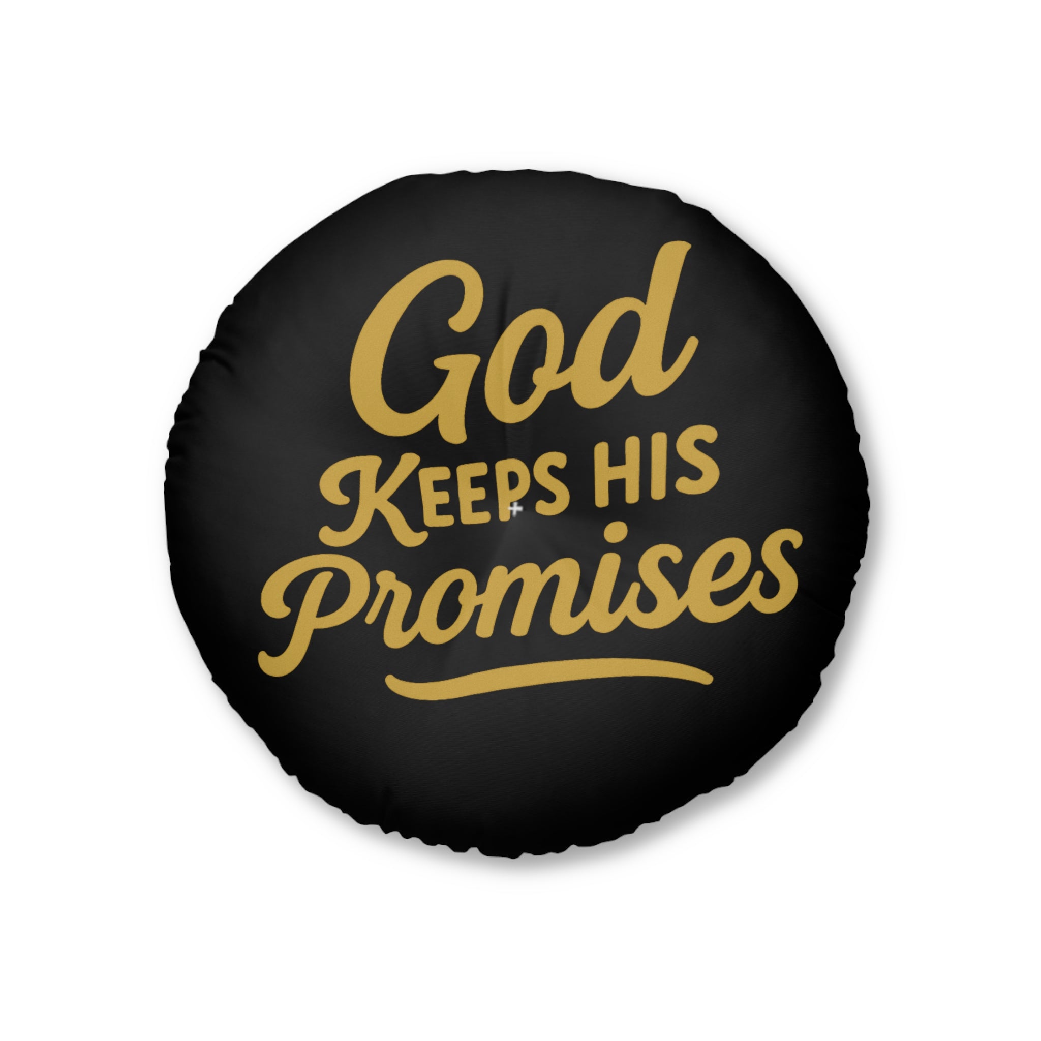 God Keeps His Promises Round Floor Pillow