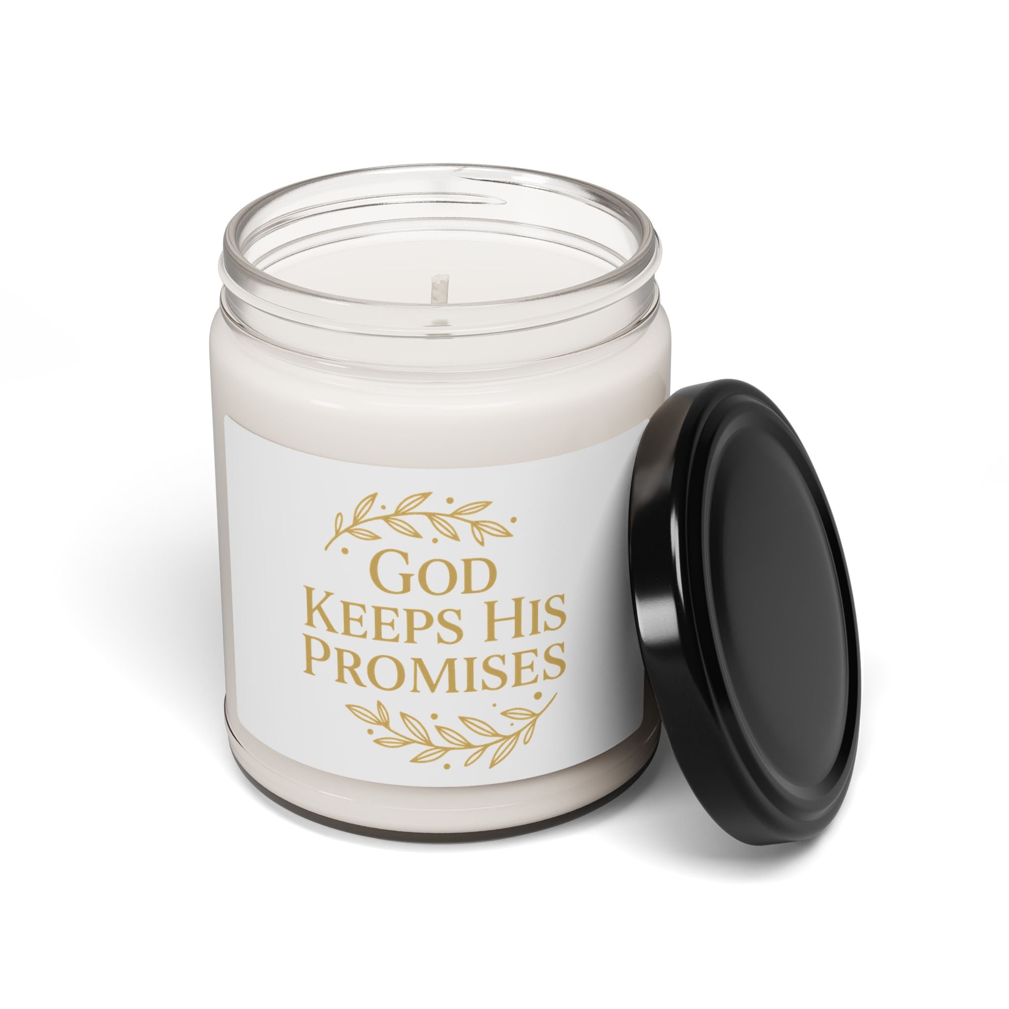 Soy Candle — "God Keeps His Promises" Inspirational Scented Candle, 9oz