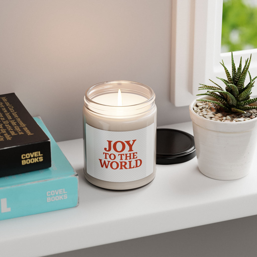 Joy to the World Soy Candle — 9oz Holiday Scented Jar