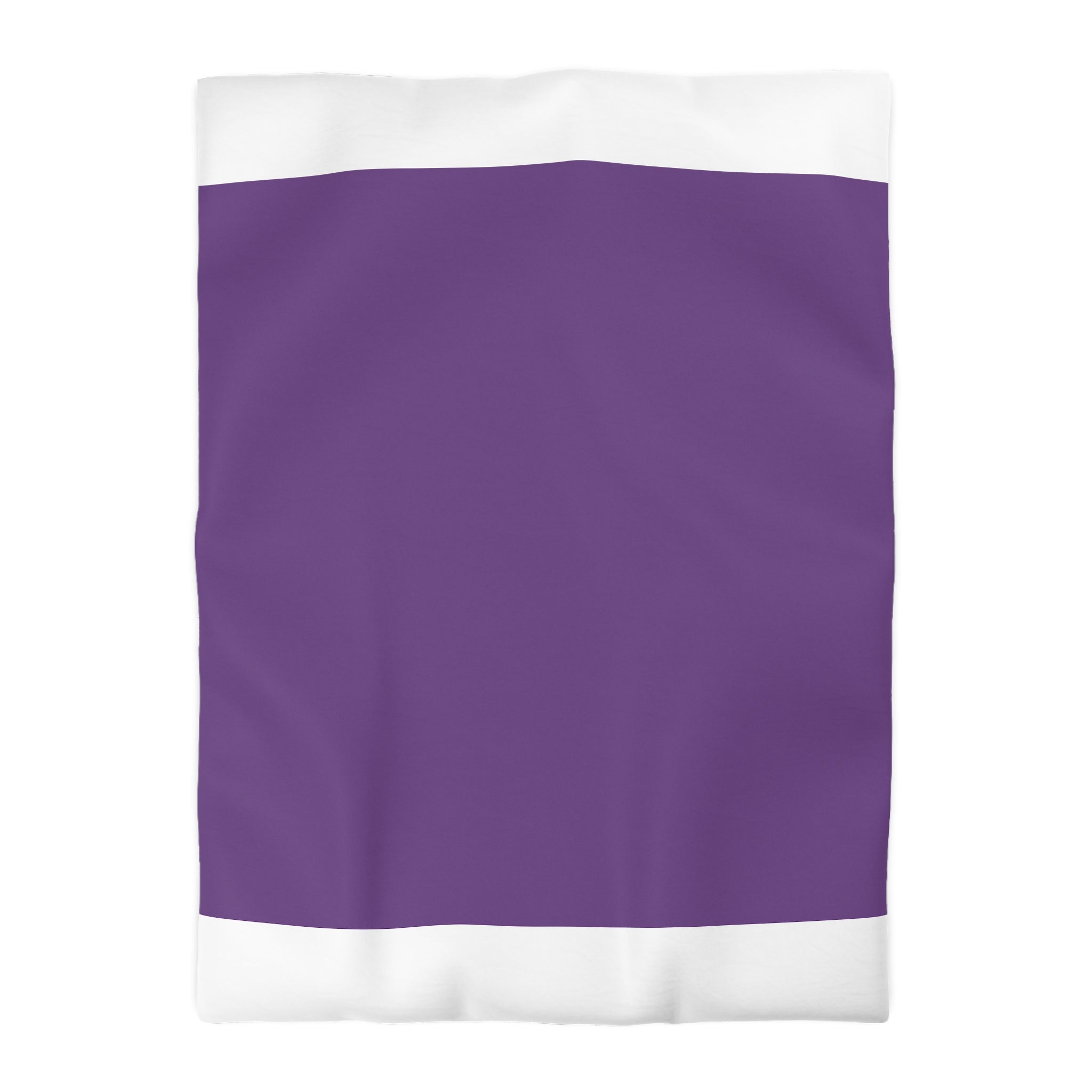 Purple Minimalist Microfiber Duvet Cover — Solid Violet Bedroom Bedding