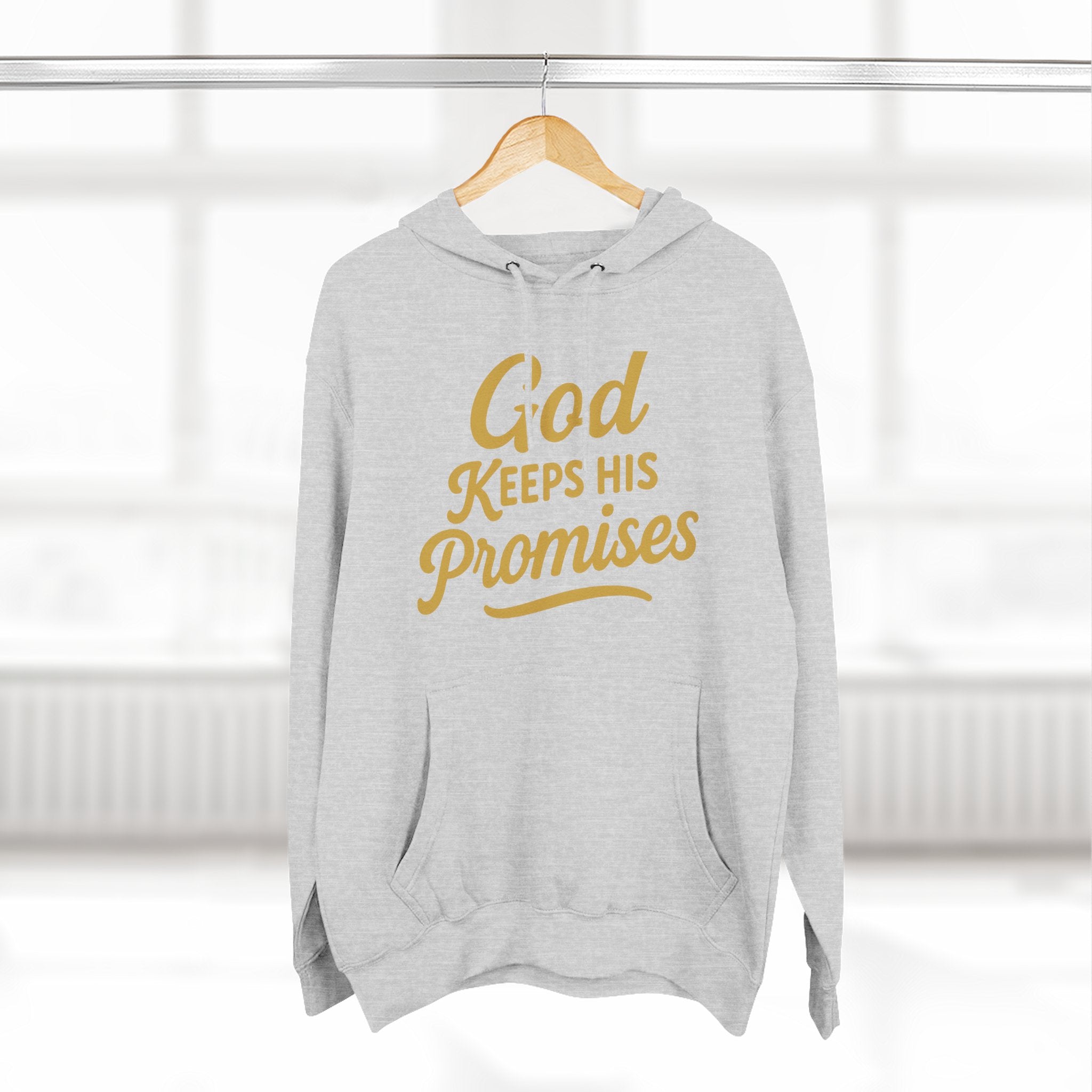 Hoodie — "God Keeps His Promises" Inspirational Christian Pullover