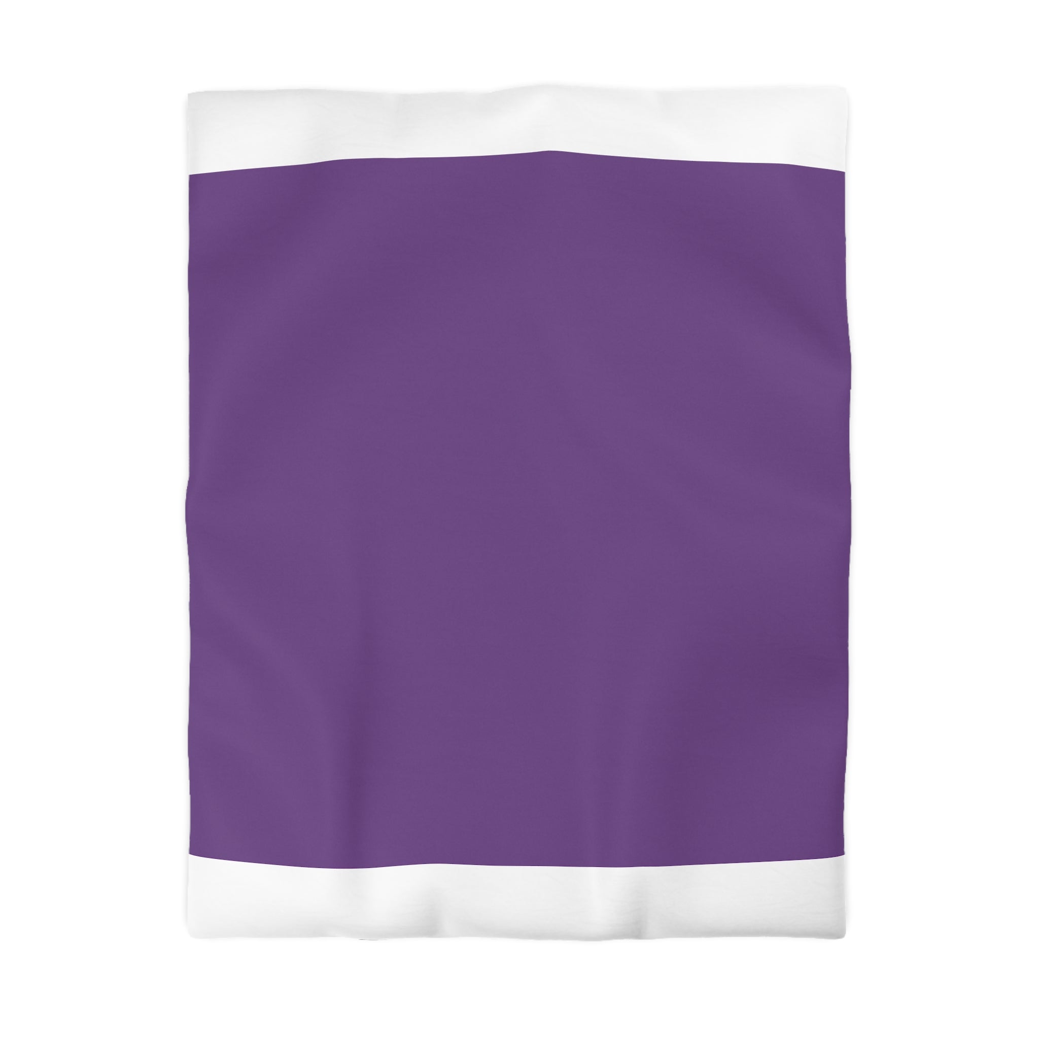 Purple Minimalist Microfiber Duvet Cover — Solid Violet Bedroom Bedding
