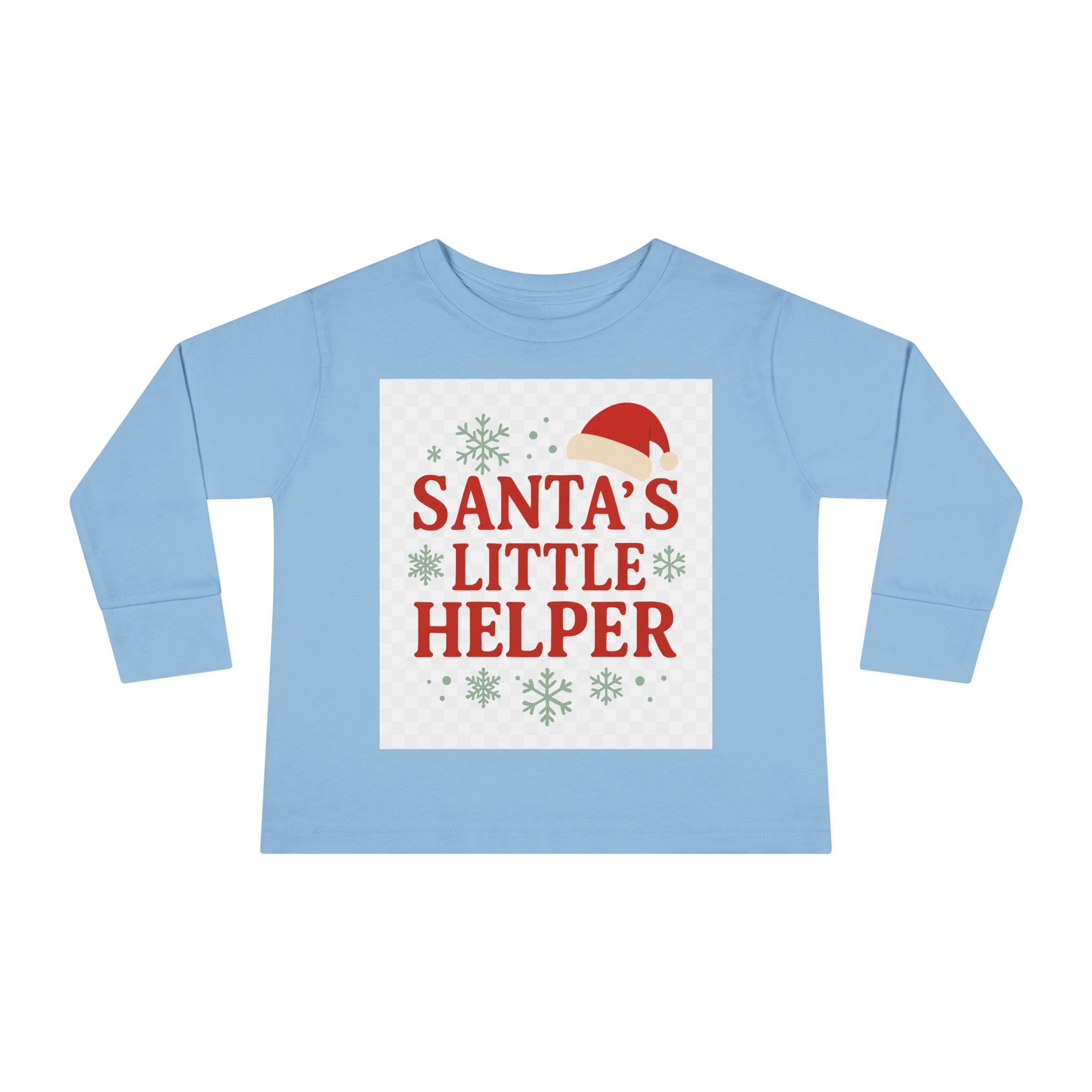 Santa's Little Helper Toddler Long Sleeve Tee