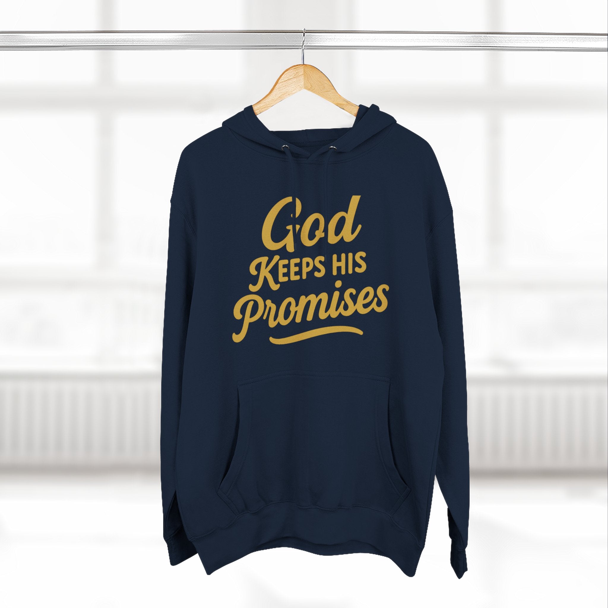 Hoodie — "God Keeps His Promises" Inspirational Christian Pullover