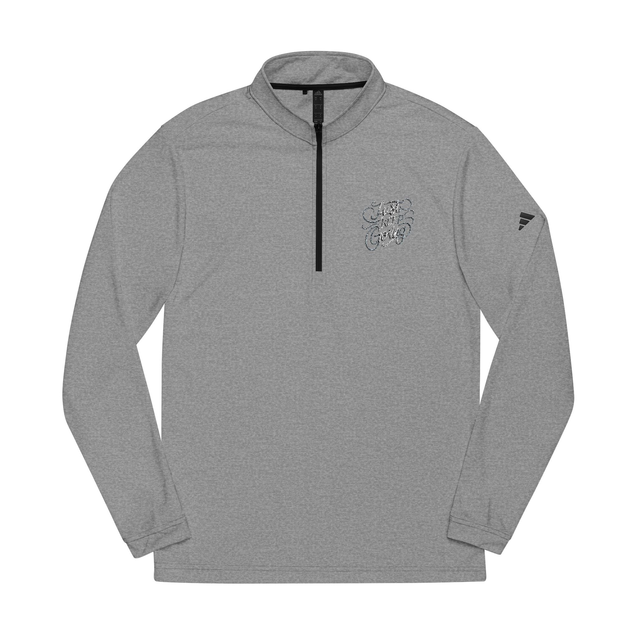 Embroidered Quarter-Zip Pullover – Adidas® Performance Top | Premium Comfort
