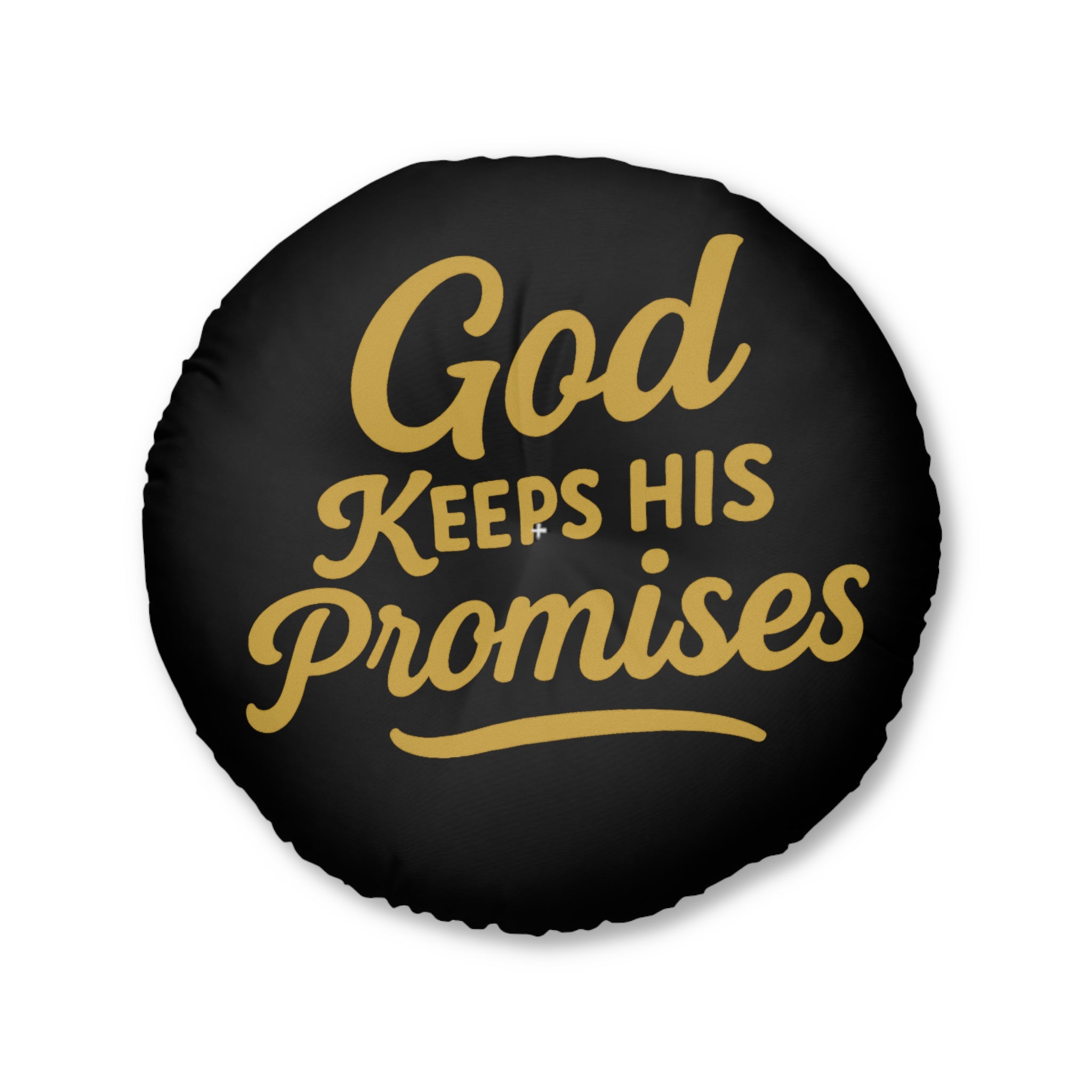 God Keeps His Promises Round Floor Pillow
