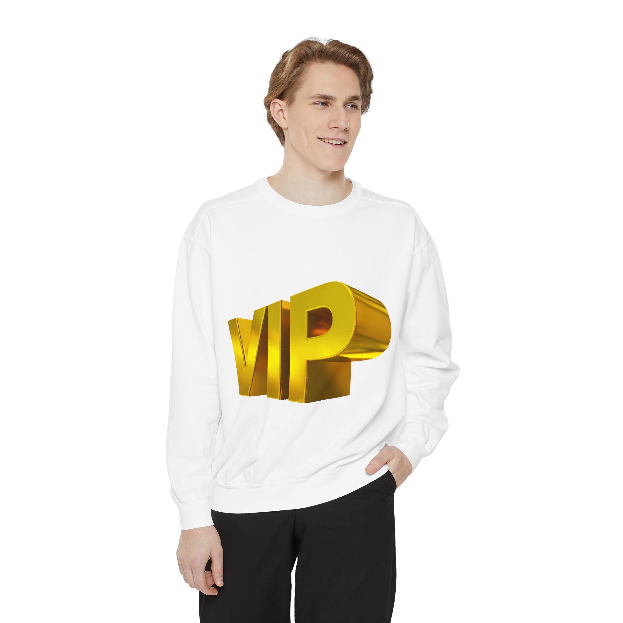 VIP Gold 3D Sweatshirt – Premium Statement Crewneck