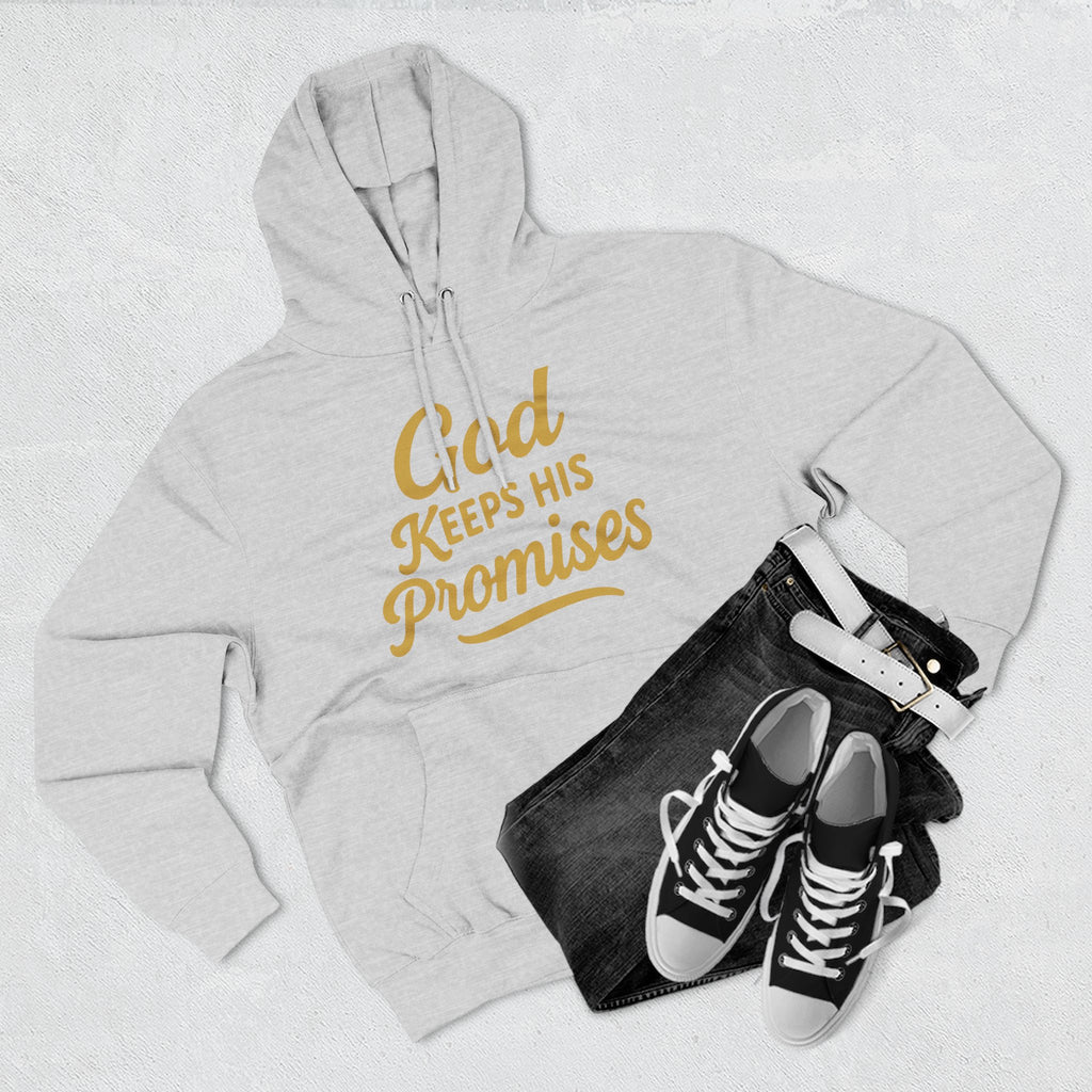 Hoodie — "God Keeps His Promises" Inspirational Christian Pullover