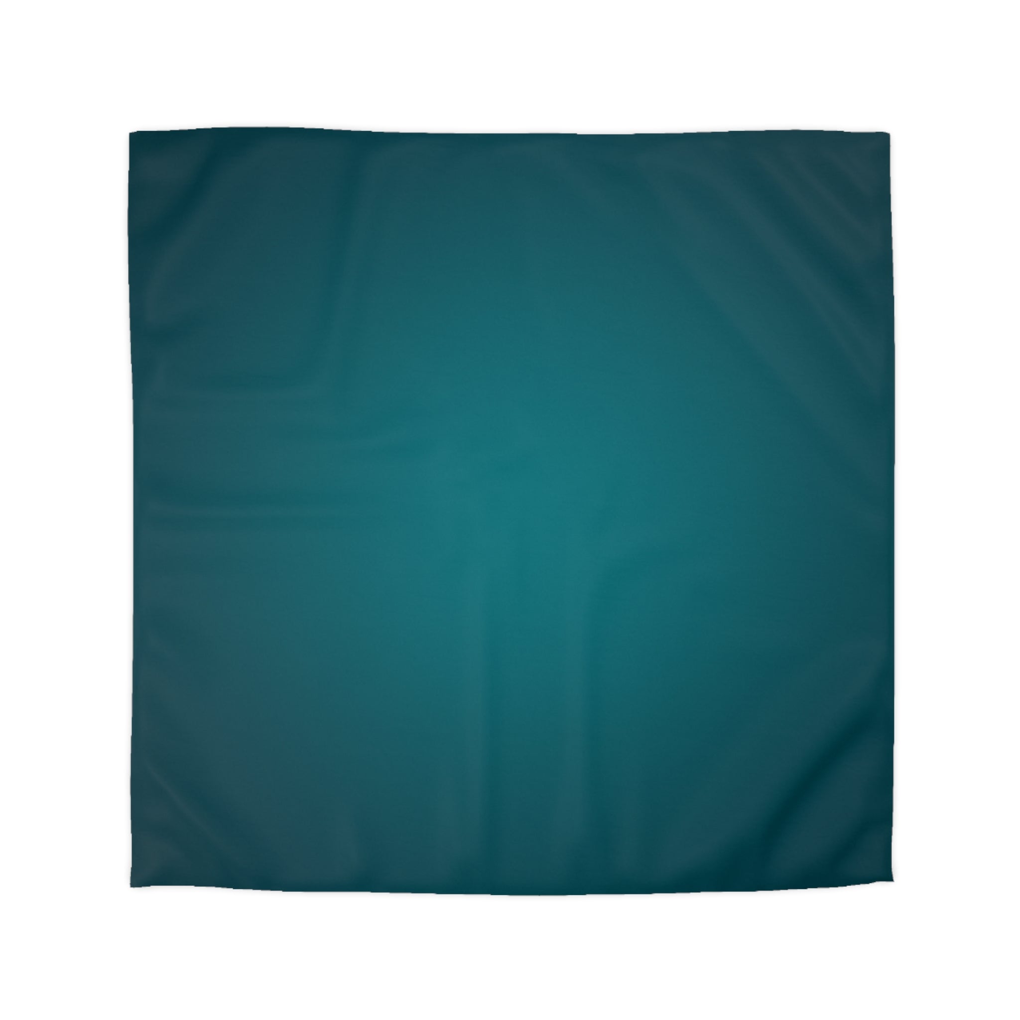 Teal Ombre Microfiber Duvet Cover — Modern Solid Color Bedroom Bedding