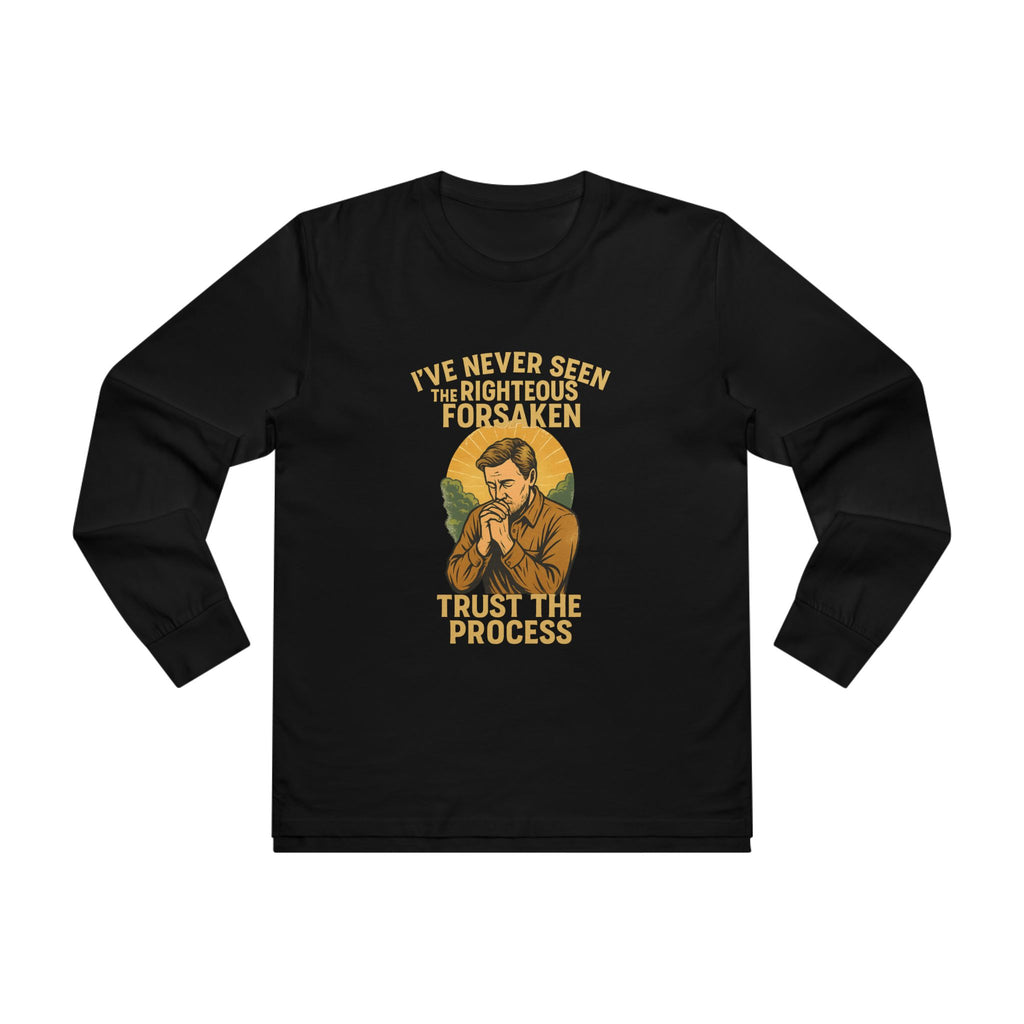 Trust The Process Longsleeve Tee — Vintage Motivational Graphic