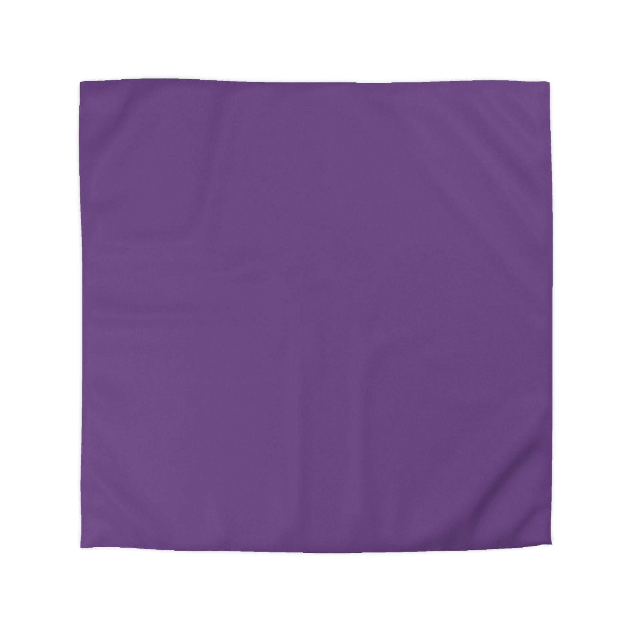Purple Minimalist Microfiber Duvet Cover — Solid Violet Bedroom Bedding