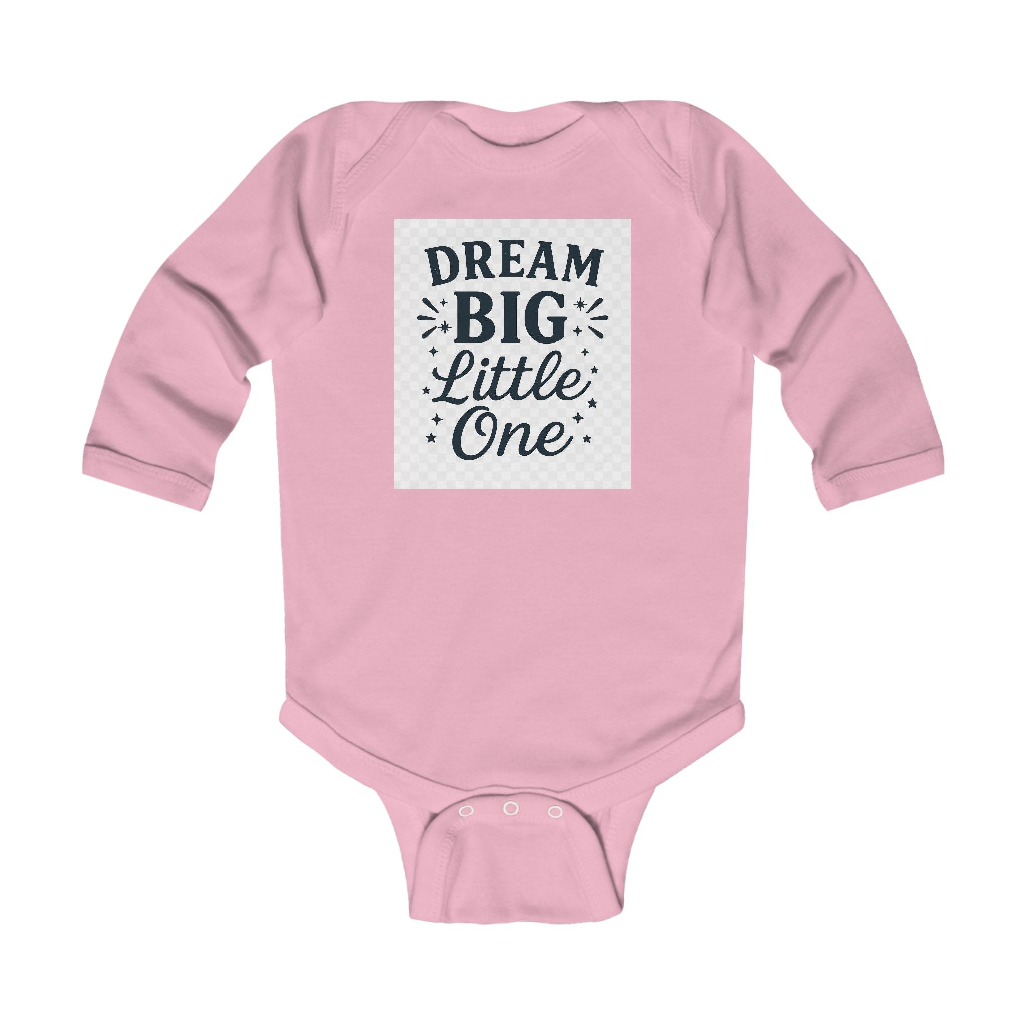Infant Bodysuit — "Dream Big Little One" Long Sleeve Baby Onesie