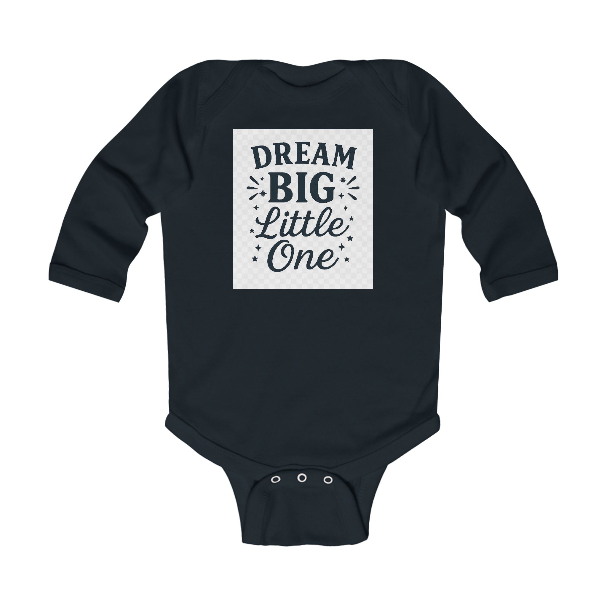 Infant Bodysuit — "Dream Big Little One" Long Sleeve Baby Onesie