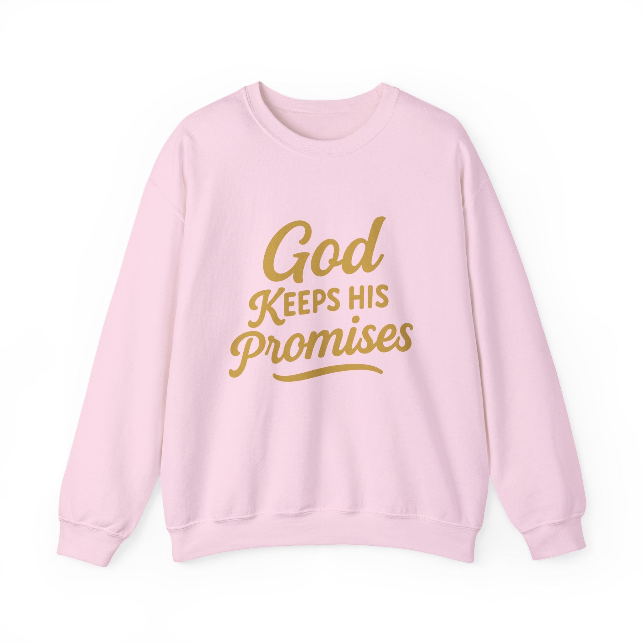 Religious Sweatshirt — "God Keeps His Promises" Crewneck Christian Pullover