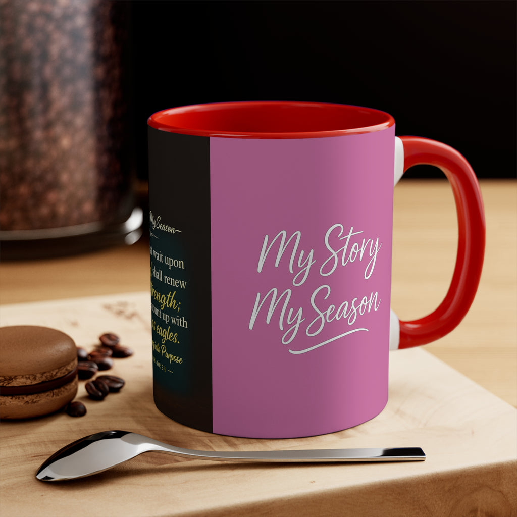 Inspirational Faith Accent Mug — “I Am Walking Boldly into the Calling”