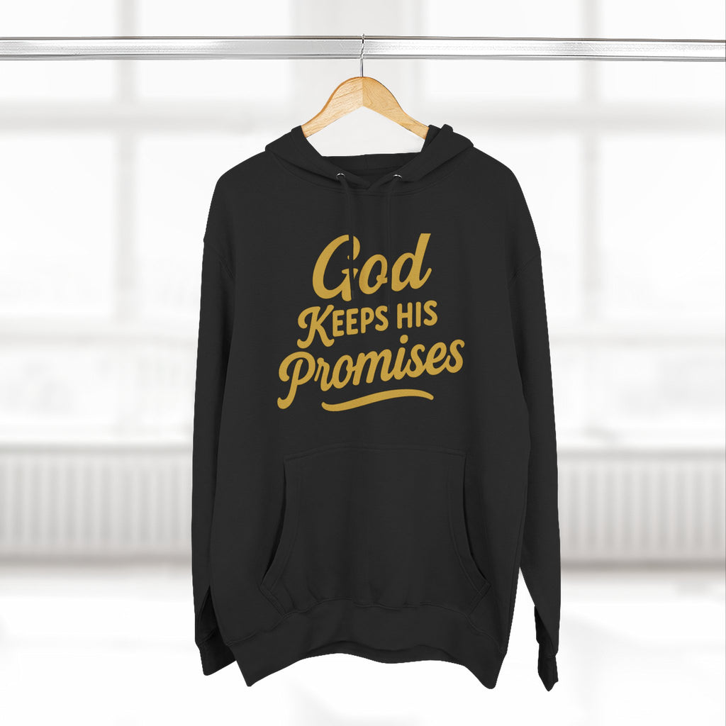 Hoodie — "God Keeps His Promises" Inspirational Christian Pullover