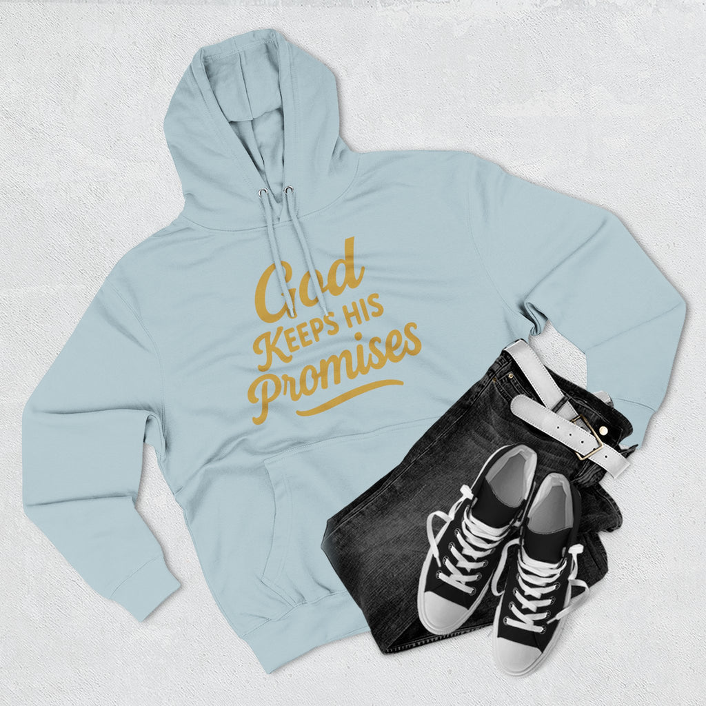 Hoodie — "God Keeps His Promises" Inspirational Christian Pullover