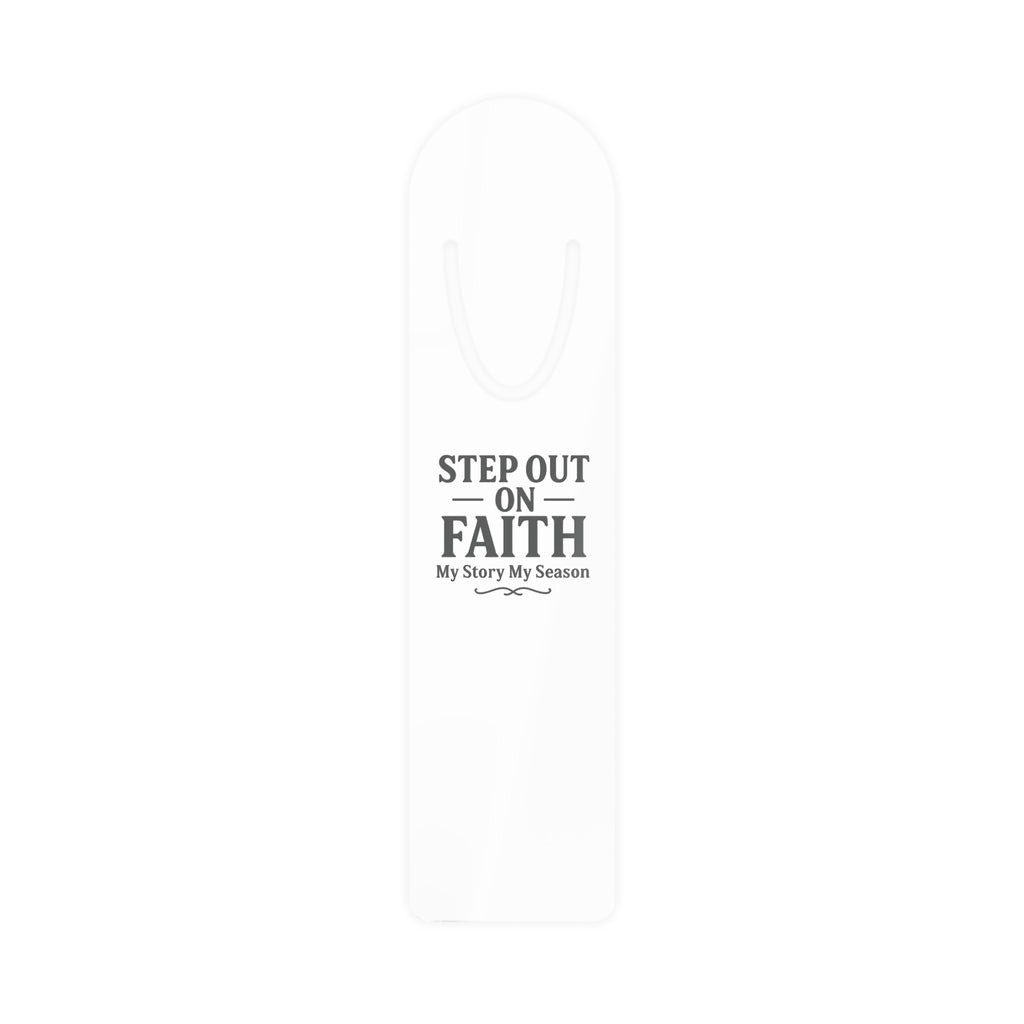 Step Out on Faith Metal Bookmark — Inspirational Christian Gift