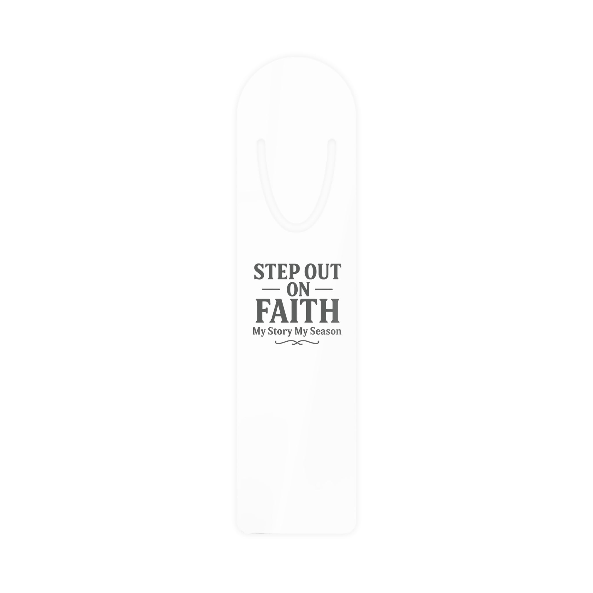 Step Out on Faith Metal Bookmark — Inspirational Christian Gift