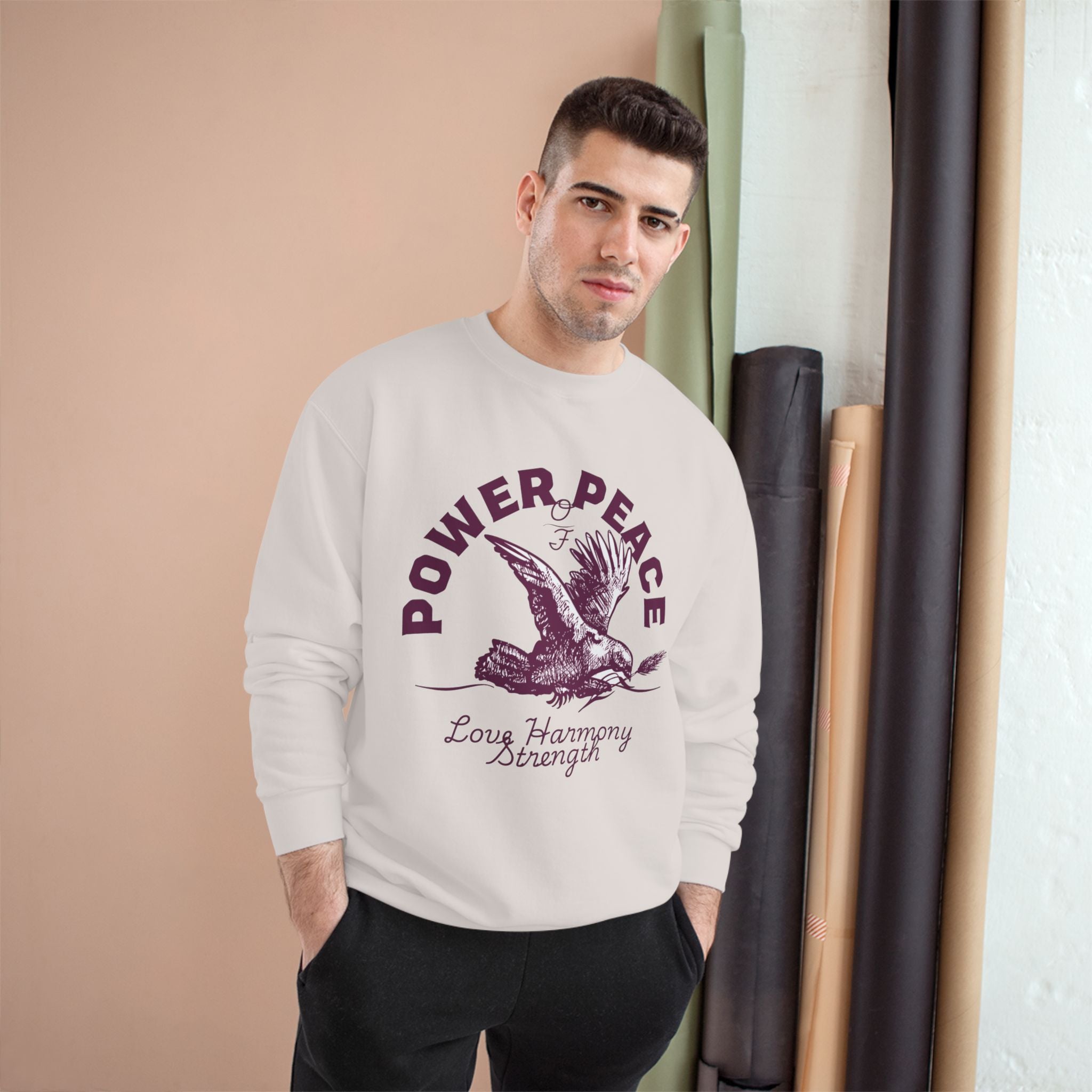 POWER • PEACE — MSMS™ Unisex Premium Crewneck Sweatshirt