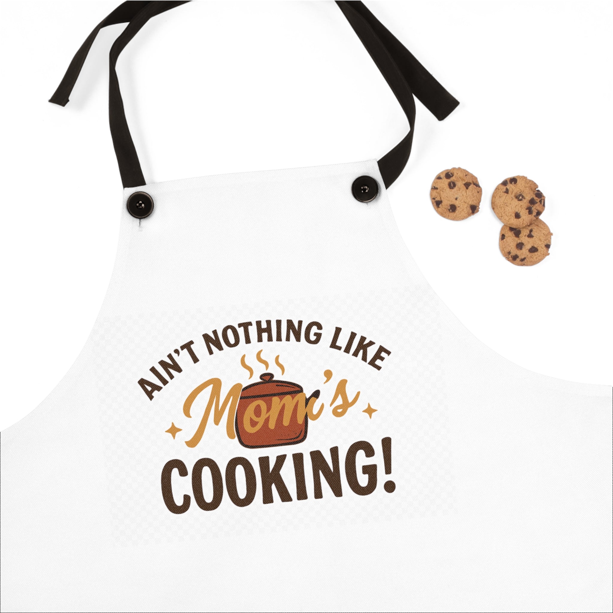 Mom's Cooking Apron — "Ain't Nothing Like Mom's Cooking!" Kitchen Apron, Mother's Day Gift