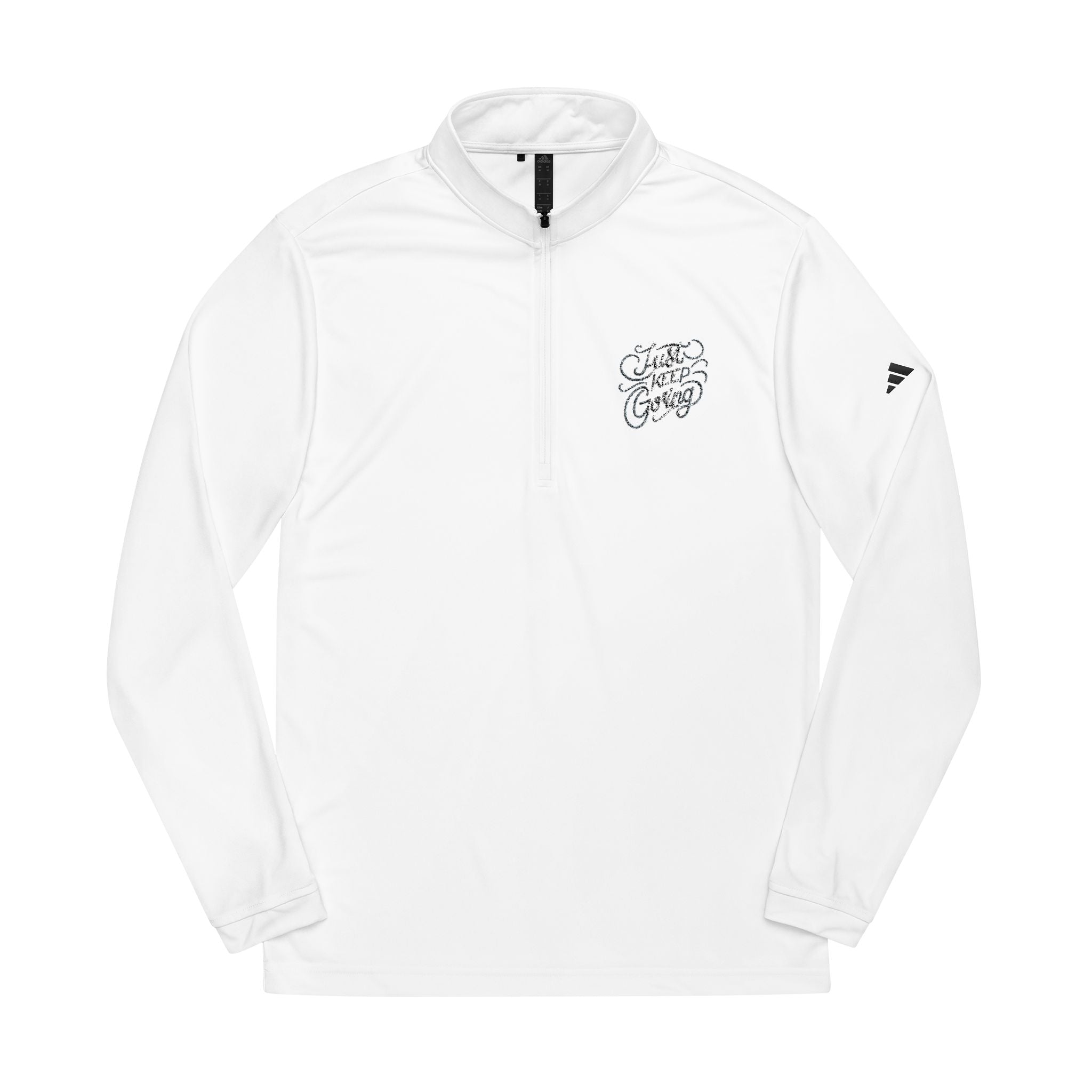 Embroidered Quarter-Zip Pullover – Adidas® Performance Top | Premium Comfort