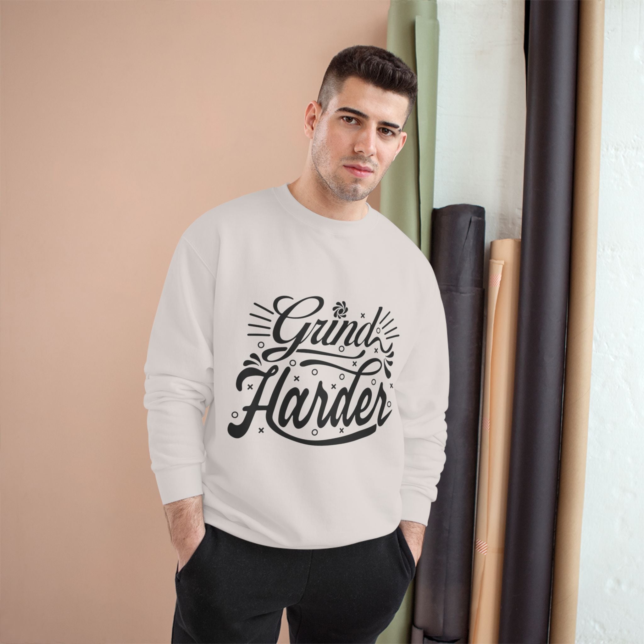 Grind Harder Sweatshirt – Motivational Champion Crewneck