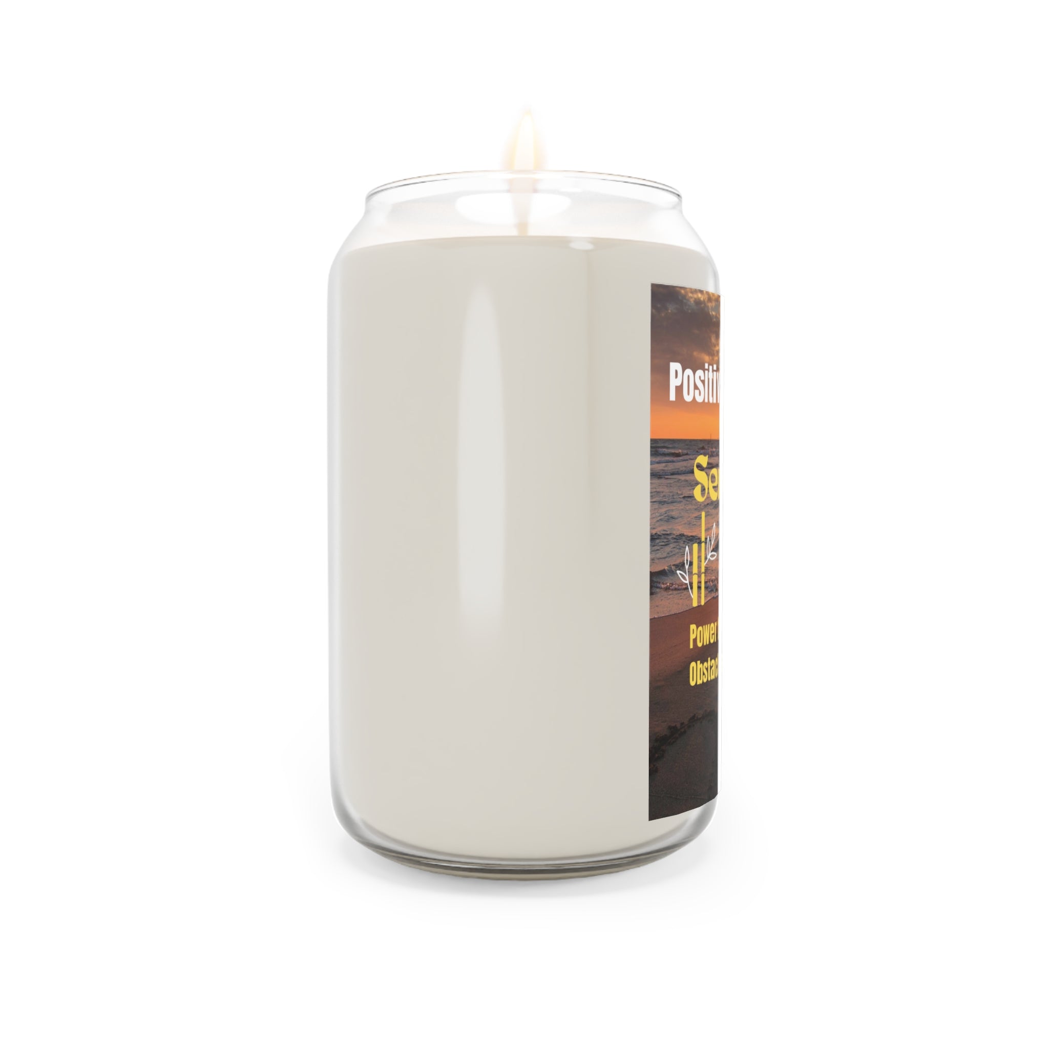 Serenity Soy Candle — "Positive Atmosphere" Scented Jar (13.75 oz)