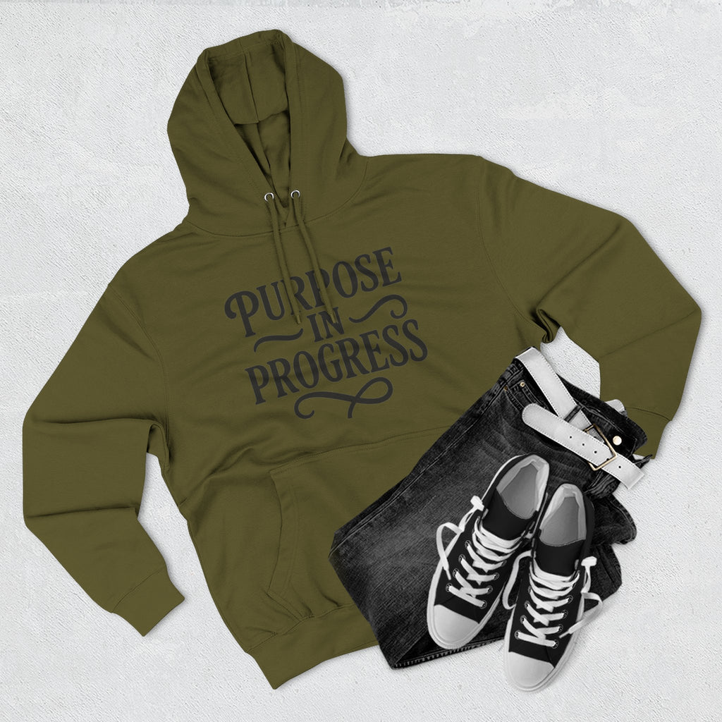 Purpose In Progress Hoodie — Inspirational Motivational Pullover