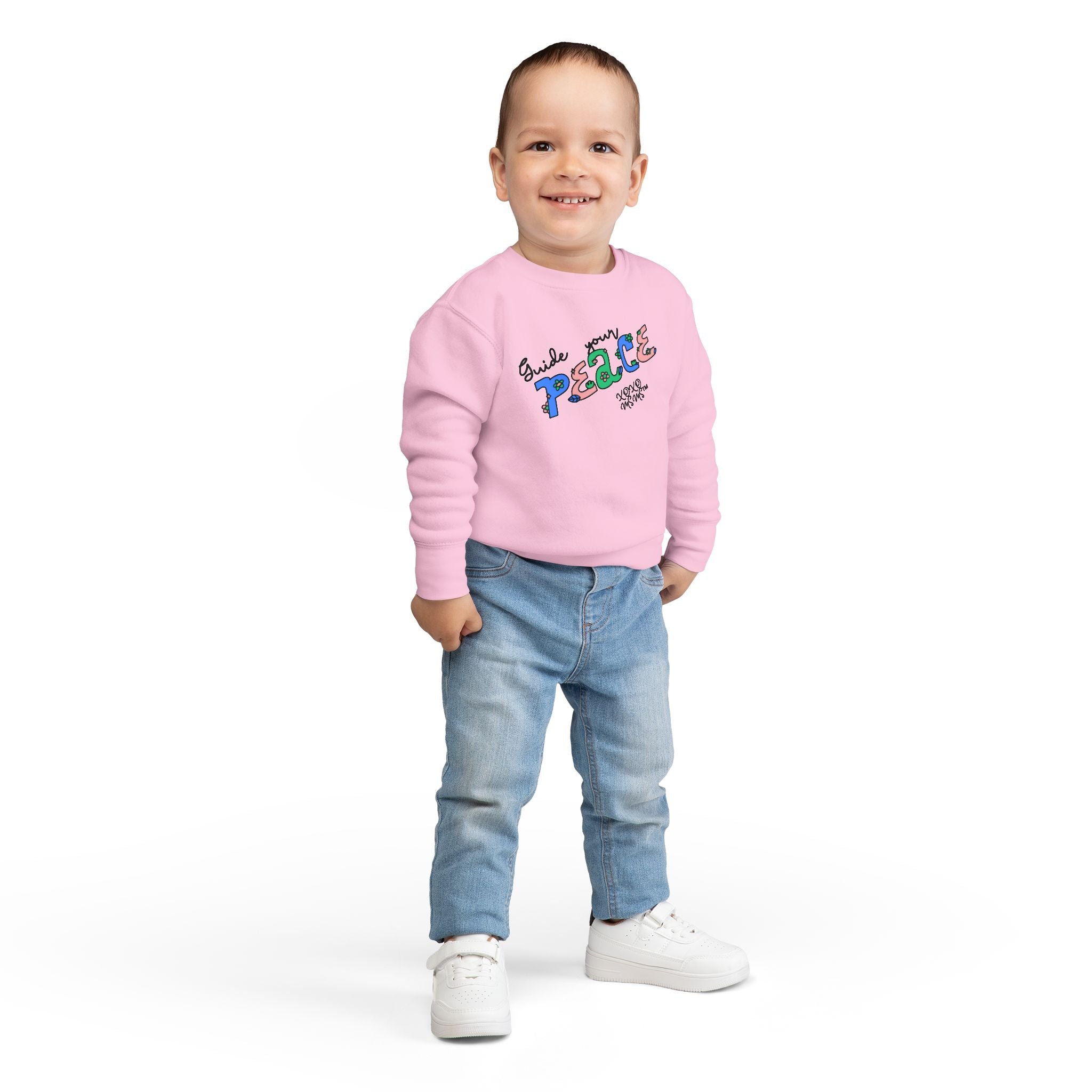 Guide My Peace Toddler Sweatshirt – Soft Cozy Affirmation Pullover (2T–7T)