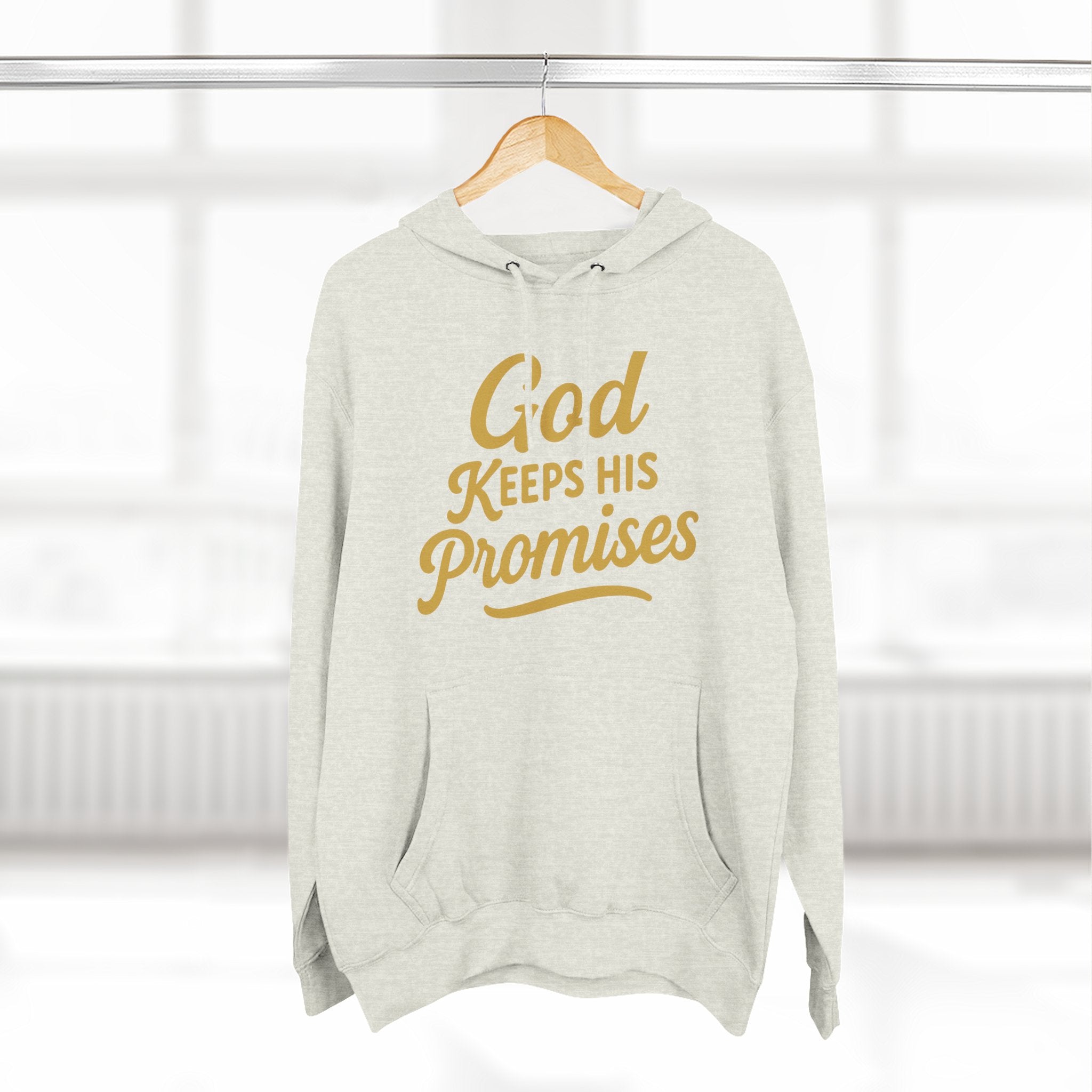 Hoodie — "God Keeps His Promises" Inspirational Christian Pullover