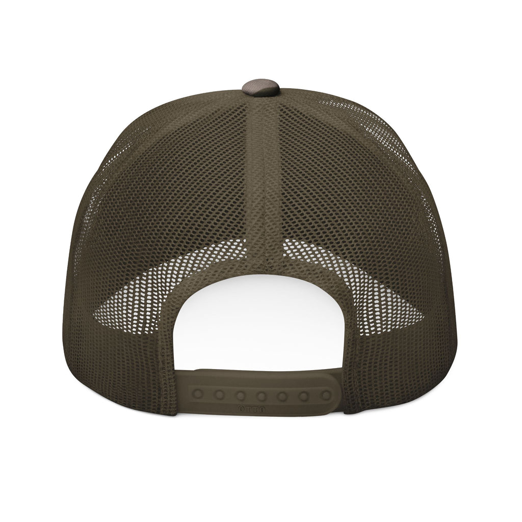 Camouflage Trucker Hat — Embroidered "Respect" Streetwear Cap