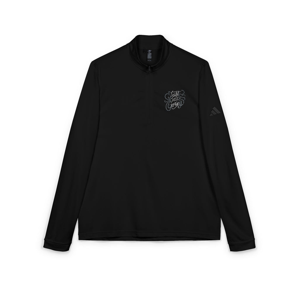 Embroidered Quarter-Zip Pullover – Adidas® Performance Top | Premium Comfort