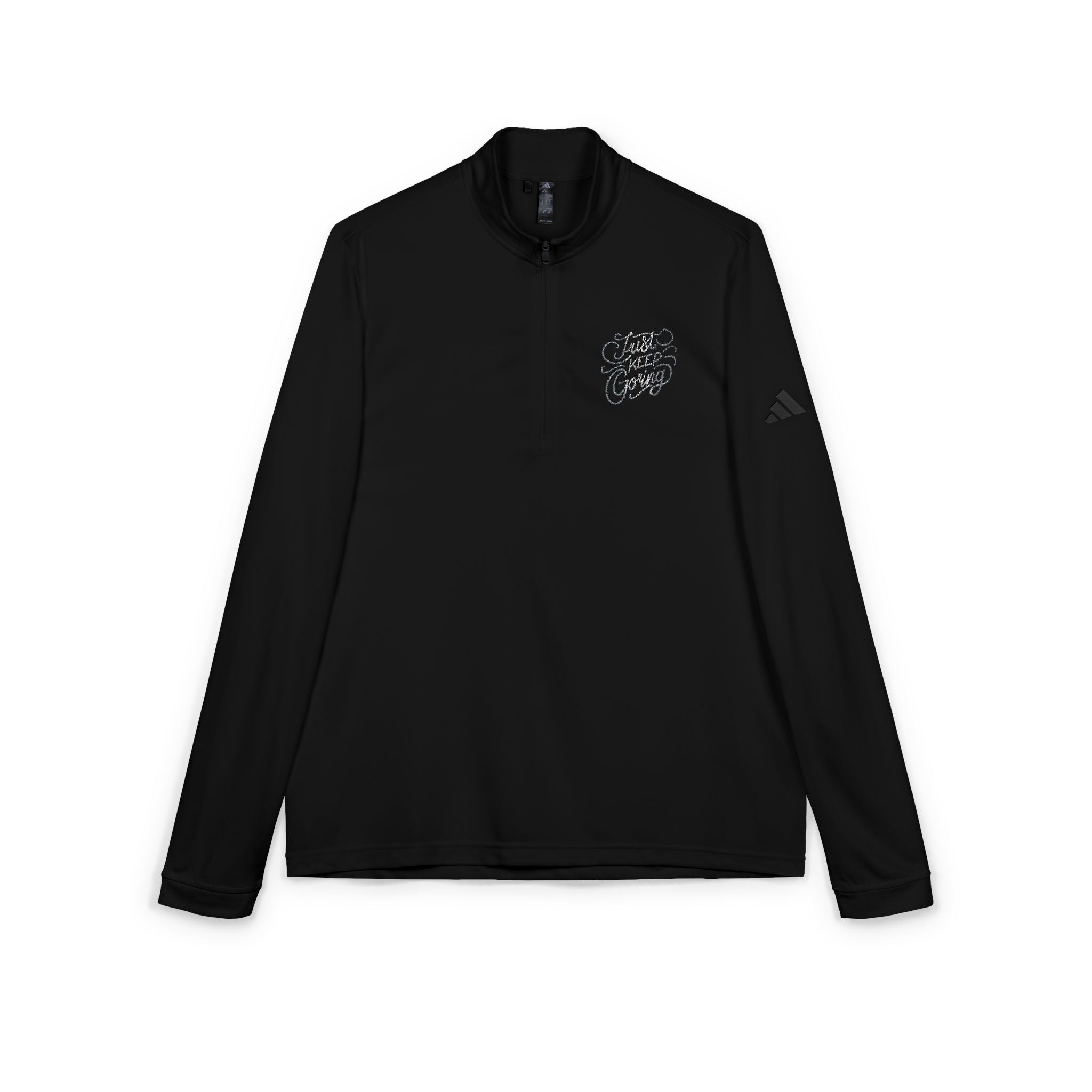 Embroidered Quarter-Zip Pullover – Adidas® Performance Top | Premium Comfort