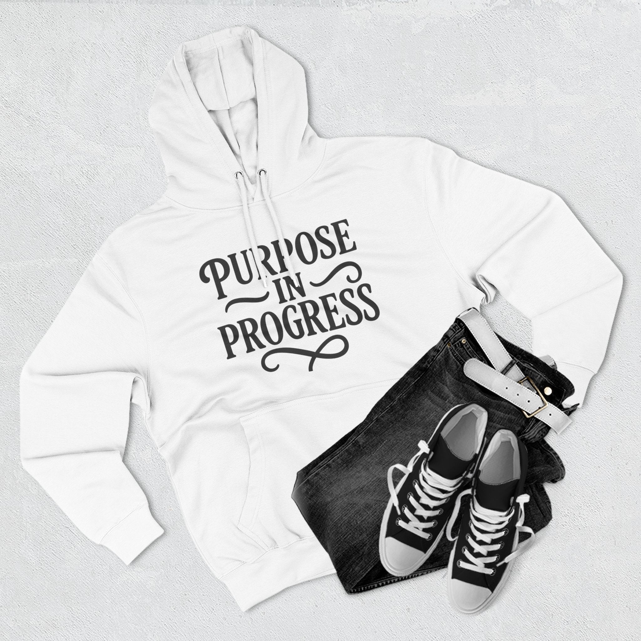 Purpose In Progress Hoodie — Inspirational Motivational Pullover
