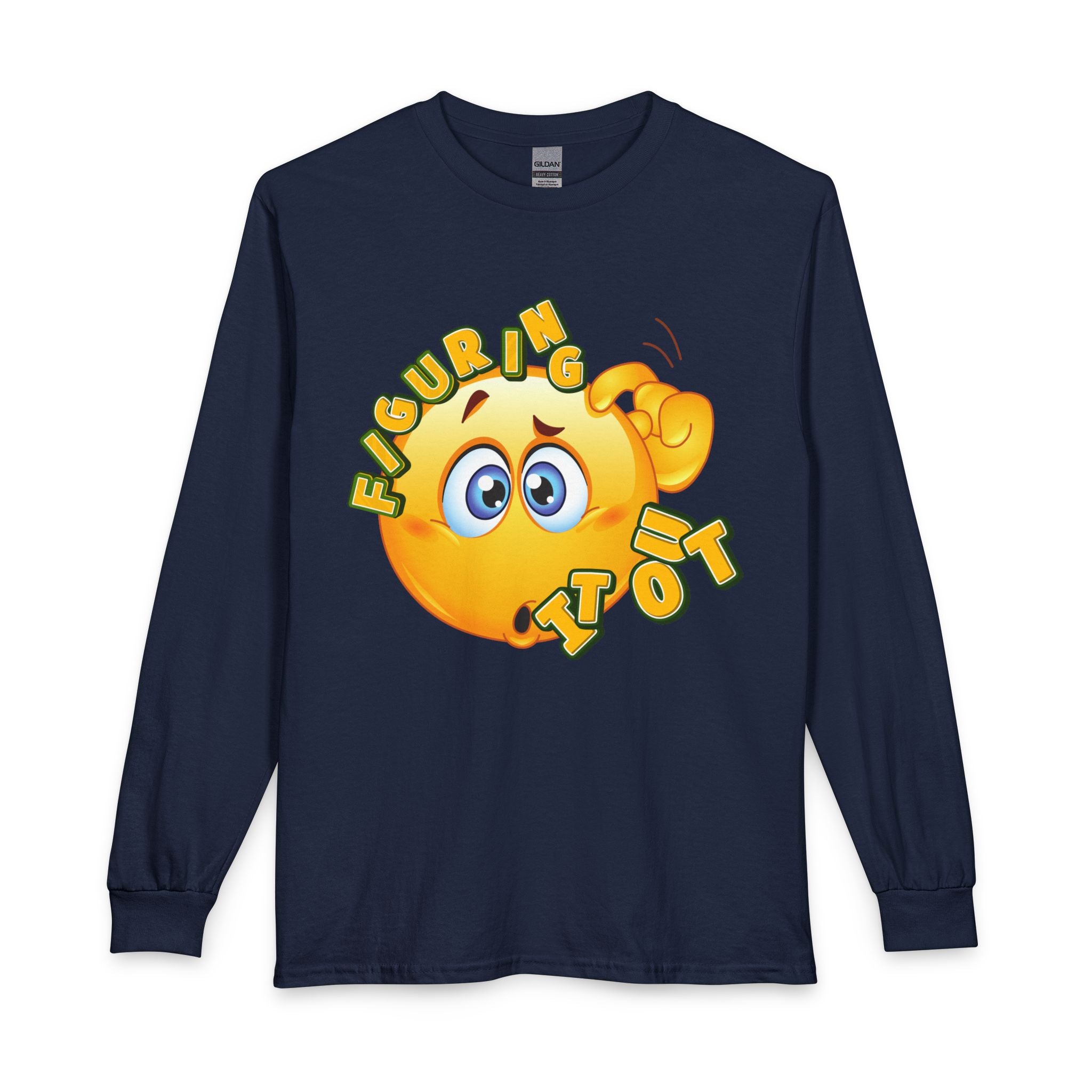 Figuring It Out Long Sleeve Graphic Tee – Unisex Casual Style